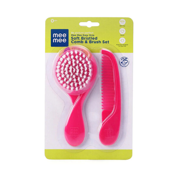 MEE MEE Easy Grip Gentle Baby Comb, Age 0+m - Yellow