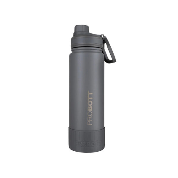 Probott Class 720ml Thermoses Vacuum Insulated Flask Sipper Bottle, Stainless Steel Water Bottles, Grey