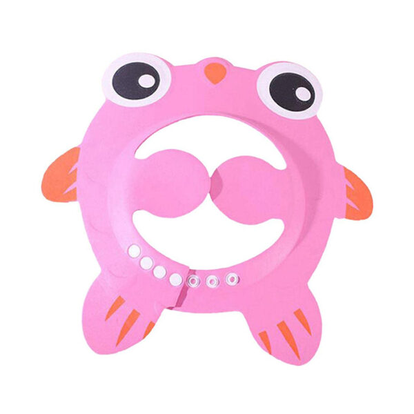 CALANDIS Adjustable Baby Shower Cap Ear Cover Bath Hat Wash Hair E
