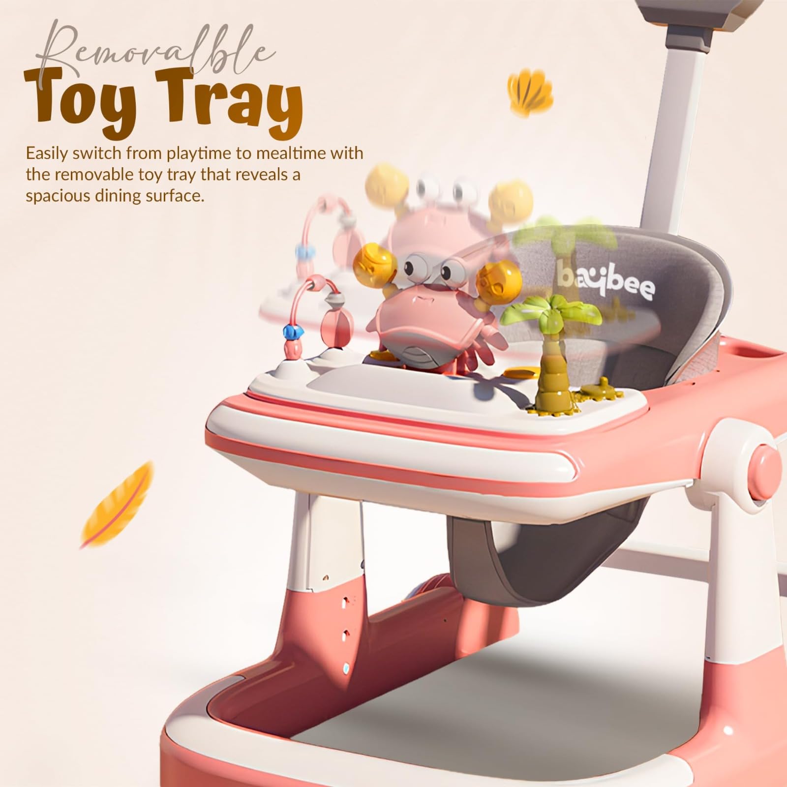 Baybee 3 in 1 Baby Walker for 6-18 Month Baby, Push Walker for Kids with Parental Handle - Image 3