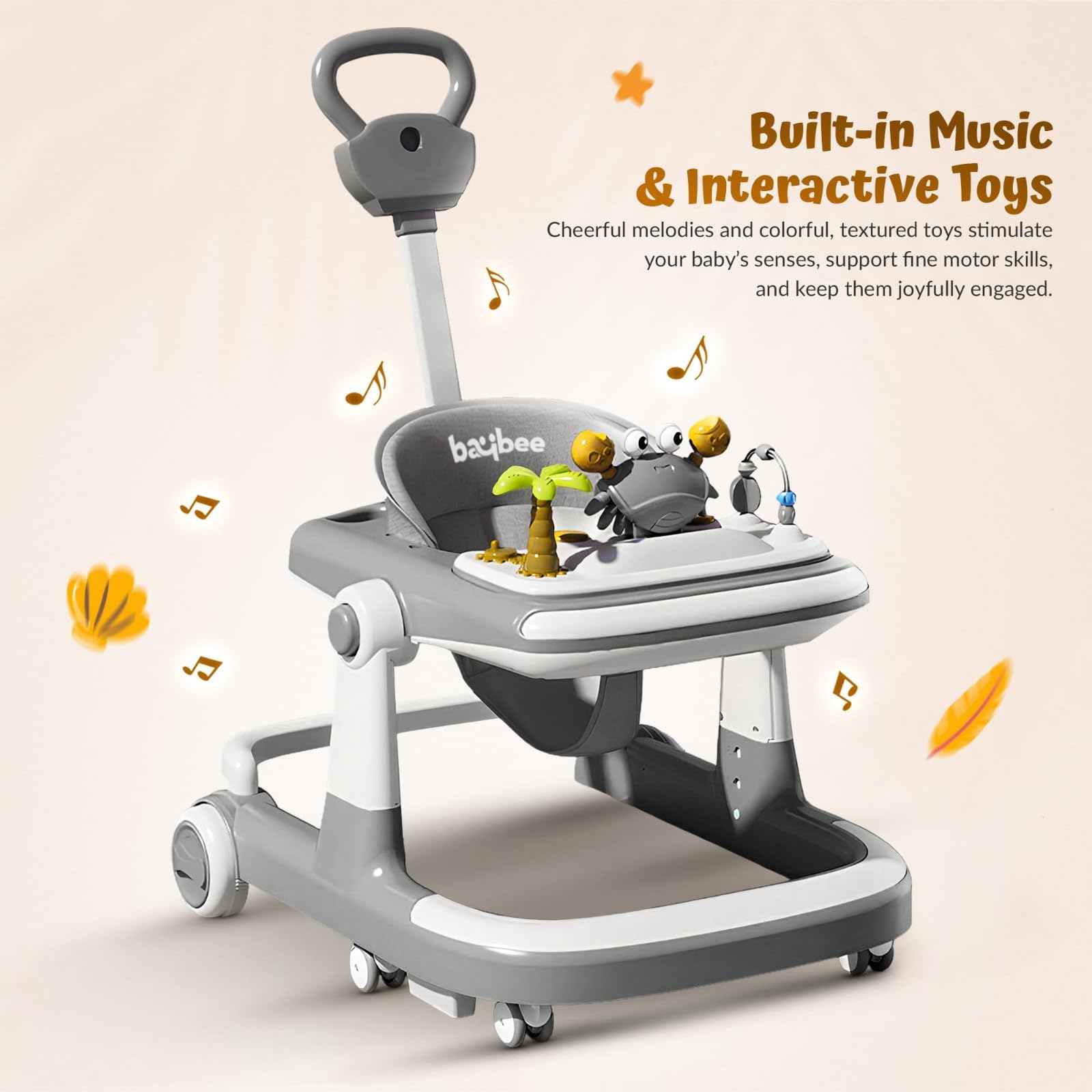 Baybee 3 in 1 Baby Walker for 6-18 Month Baby, Push Walker for Kids with Parental Handle - Image 19