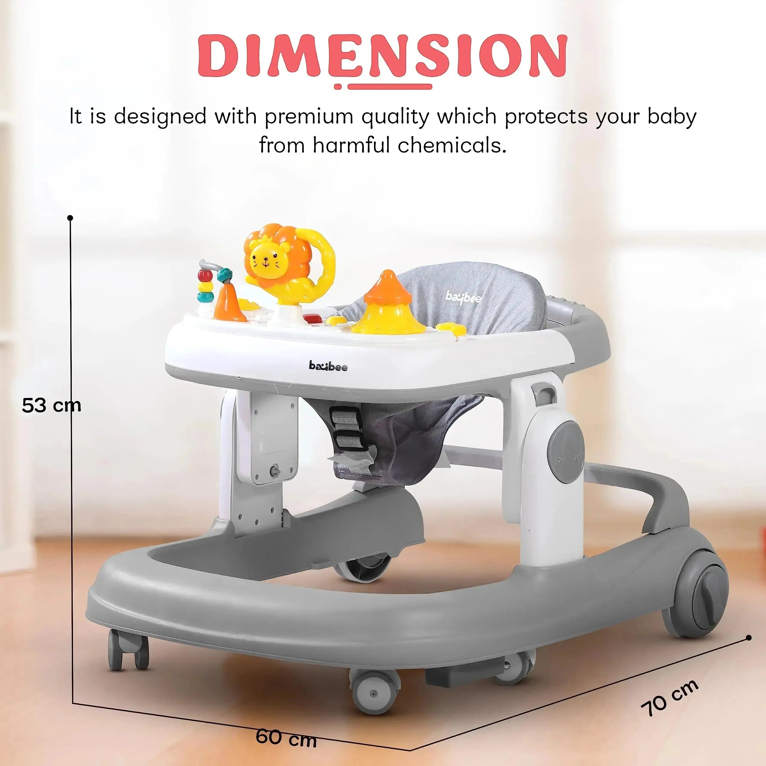 Baybee Astro Walker With 3 Adjustable Height and Musical Toy - Image 8