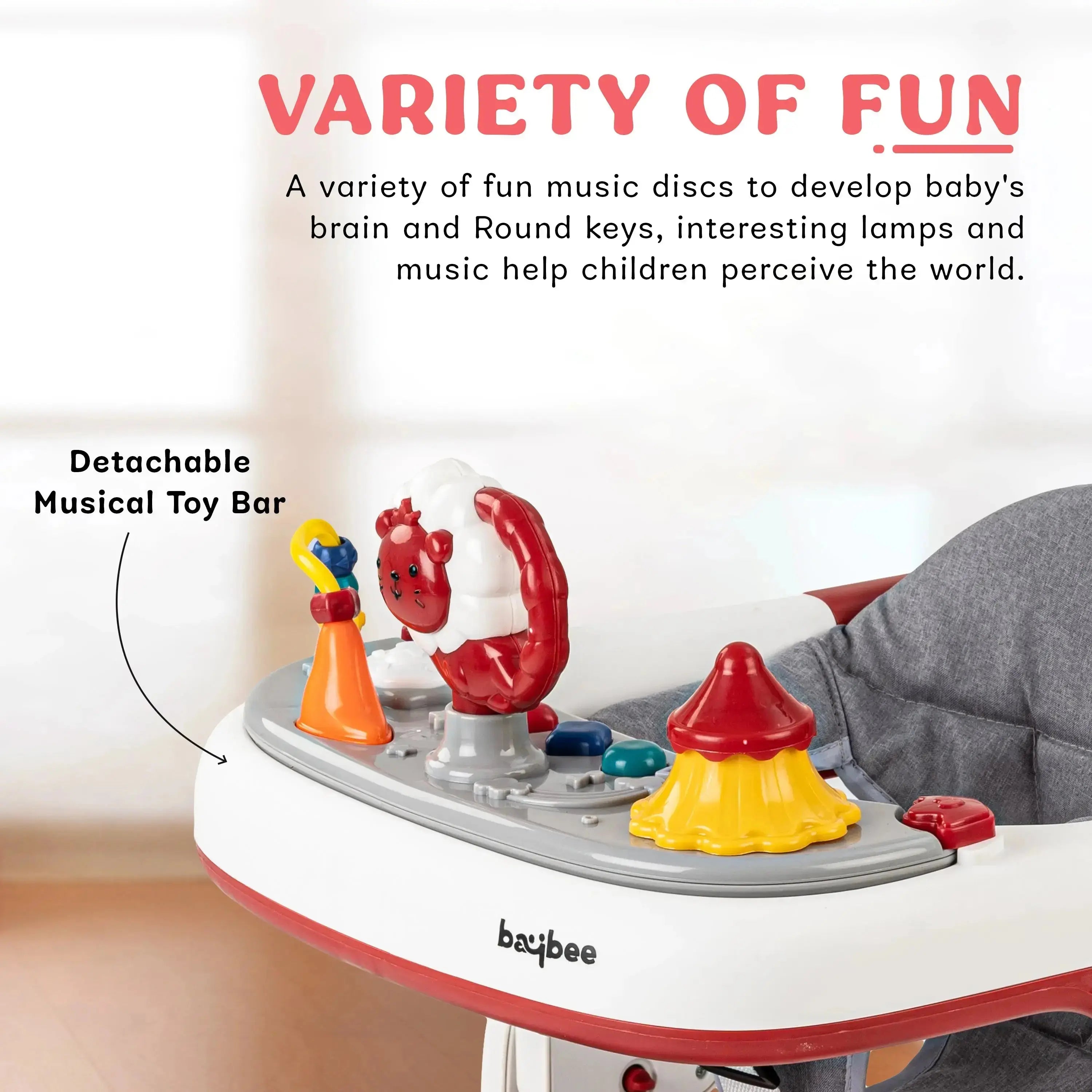 Baybee Astro Walker With 3 Adjustable Height and Musical Toy - Image 33