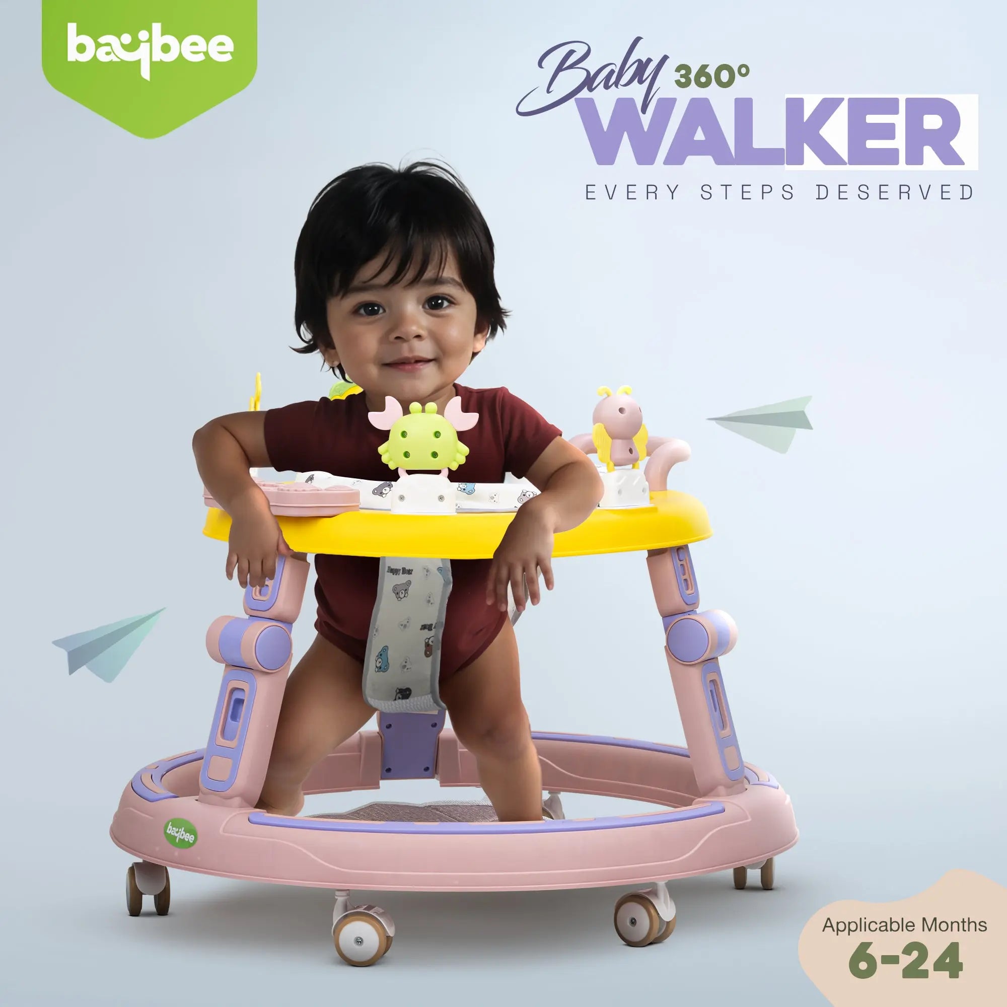 Baybee Whizz Baby Walker Portable Kids Walker - Image 3