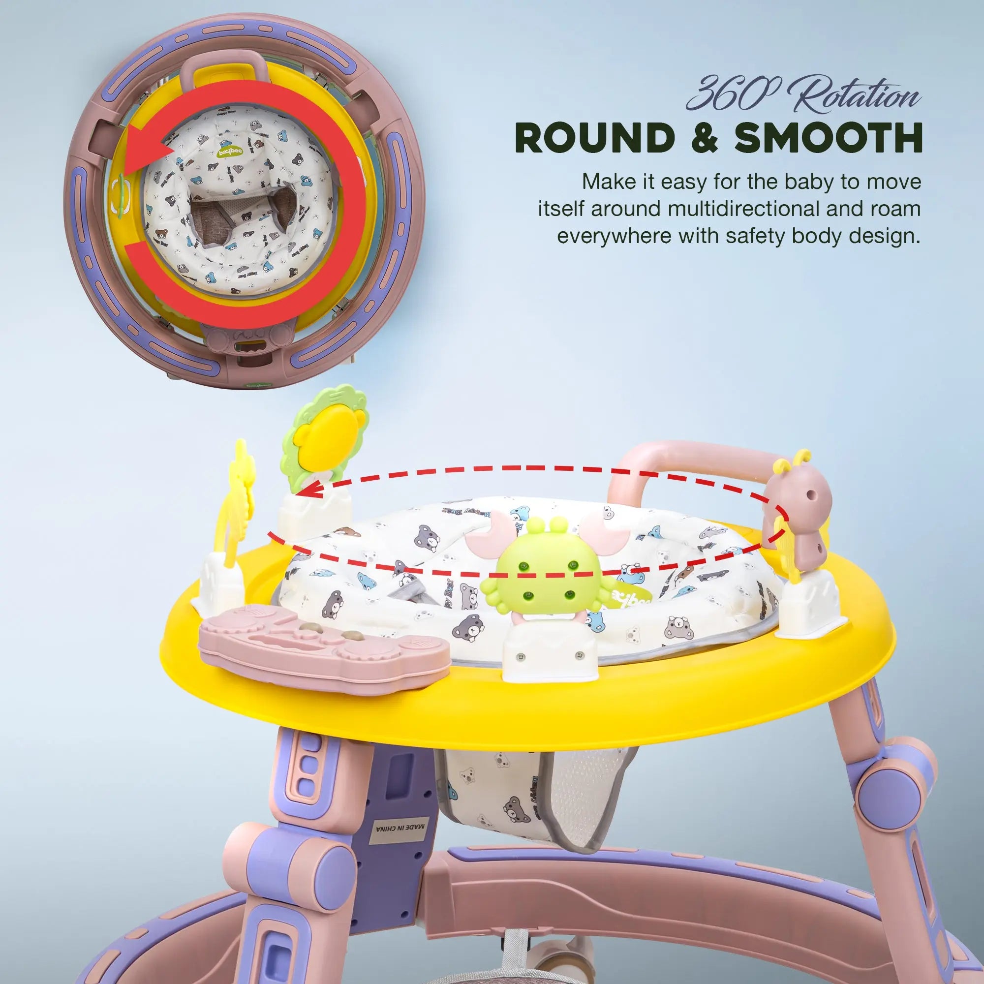 Baybee Whizz Baby Walker Portable Kids Walker - Image 4