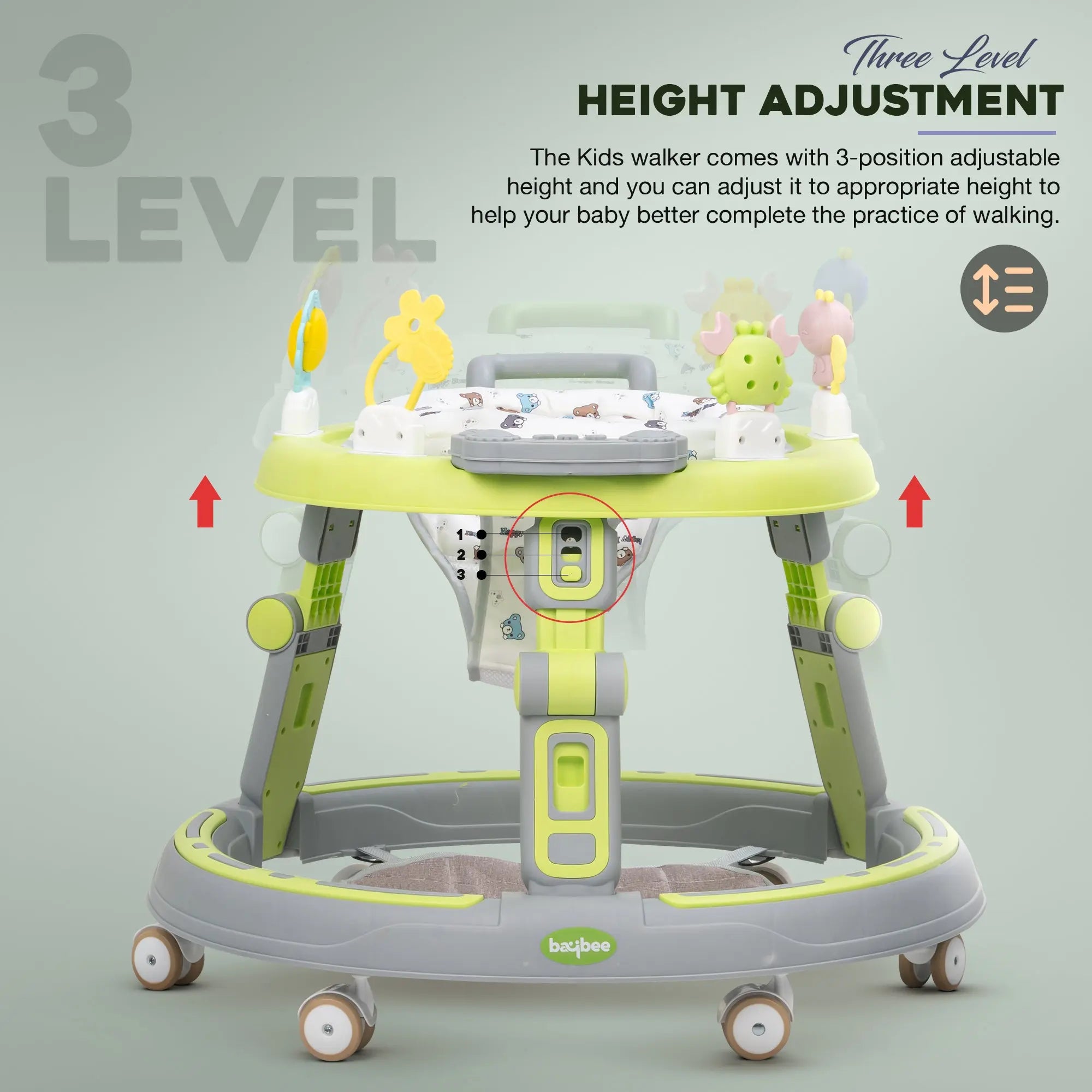 Baybee Whizz Baby Walker Portable Kids Walker - Image 16