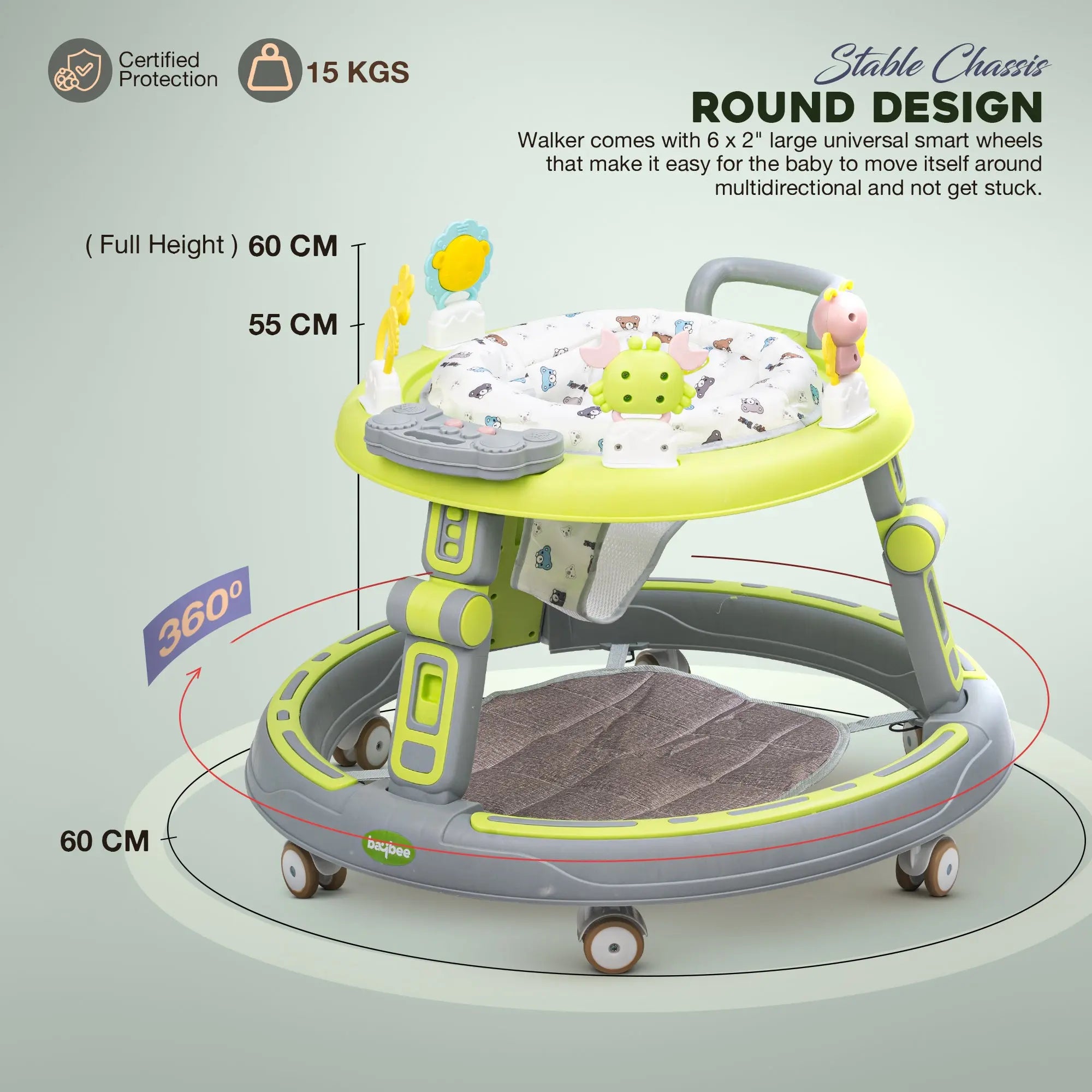 Baybee Whizz Baby Walker Portable Kids Walker - Image 20