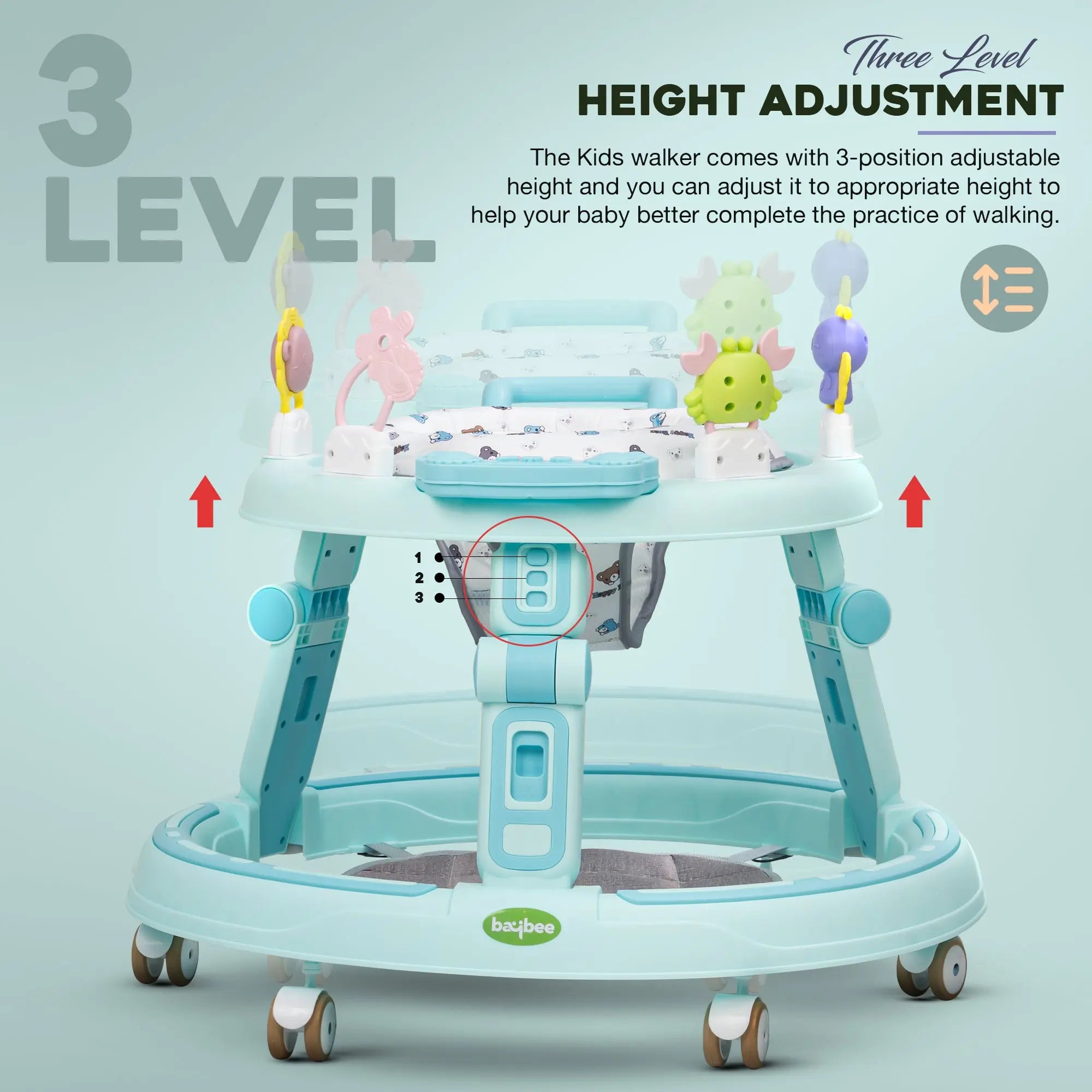 Baybee Whizz Baby Walker Portable Kids Walker - Image 26
