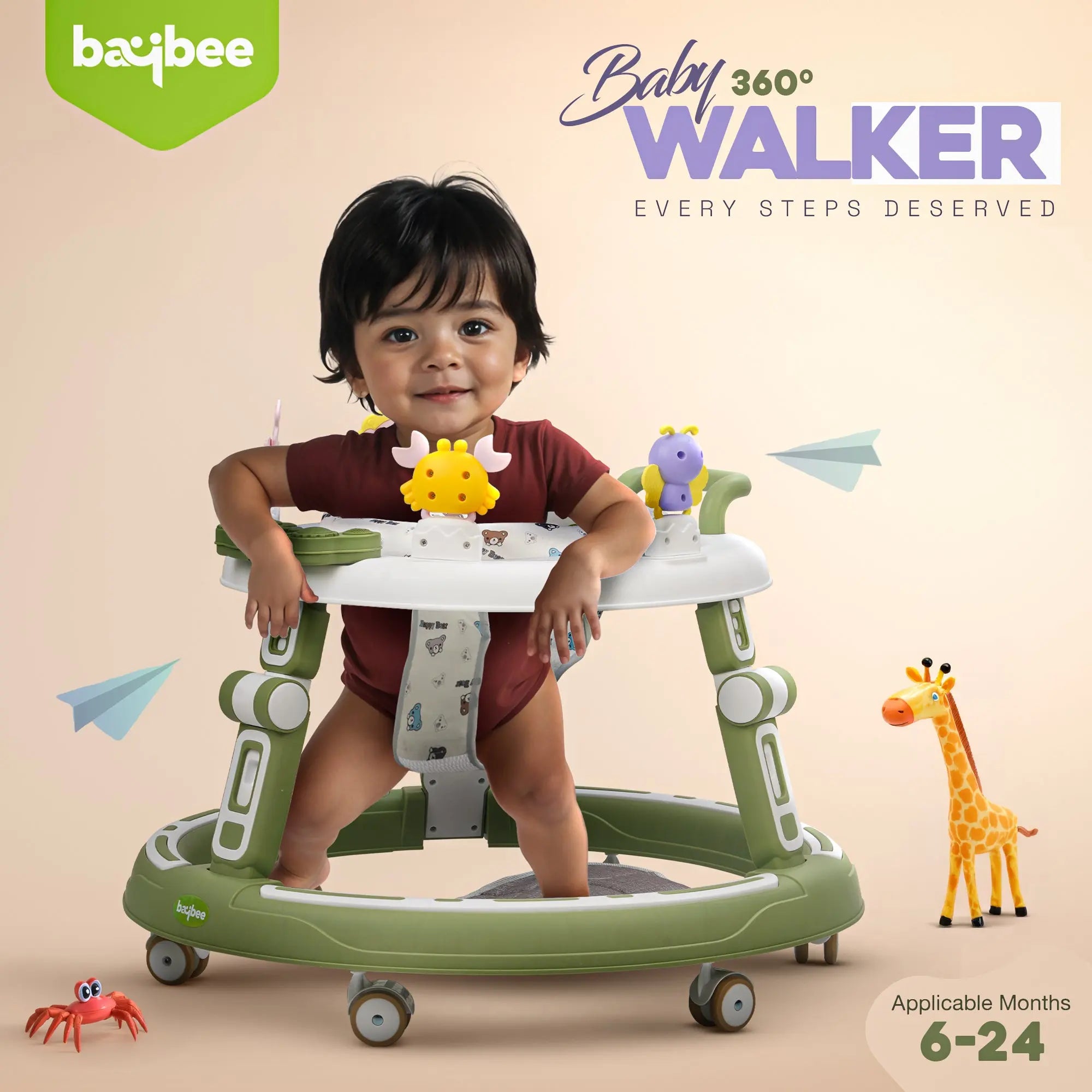 Baybee Whizz Baby Walker Portable Kids Walker - Image 33