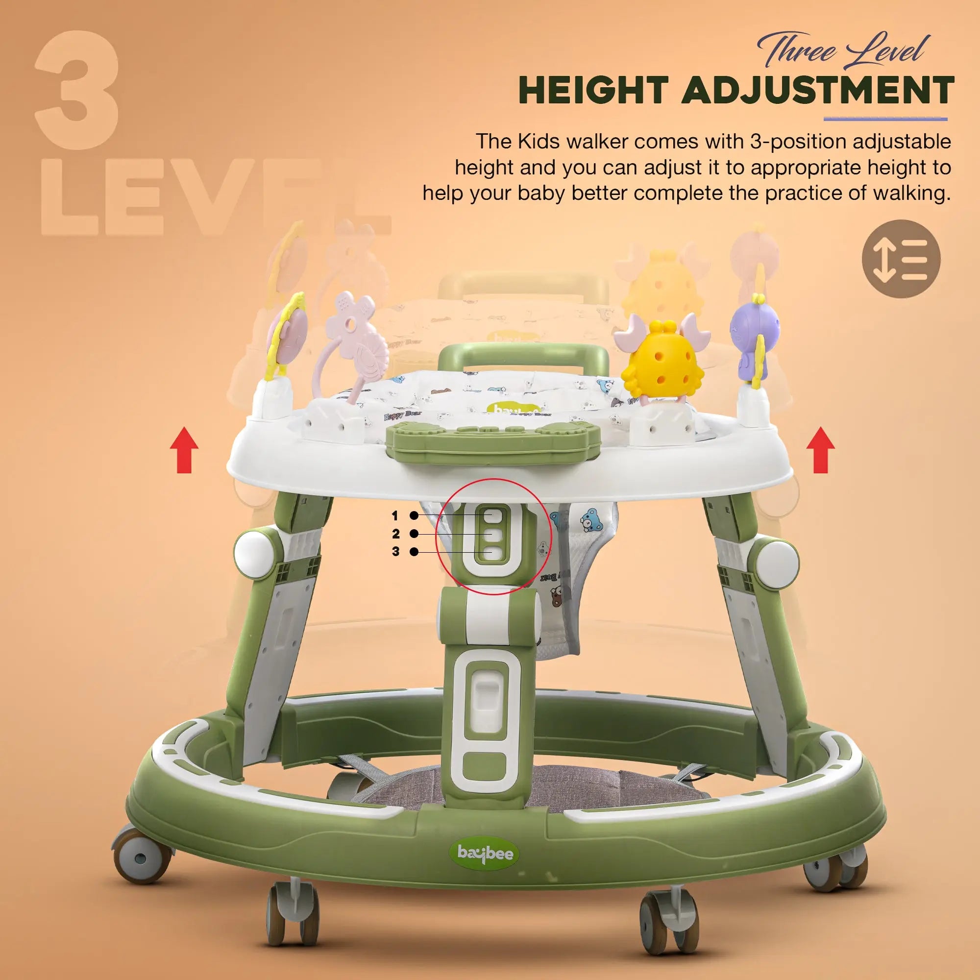Baybee Whizz Baby Walker Portable Kids Walker - Image 36