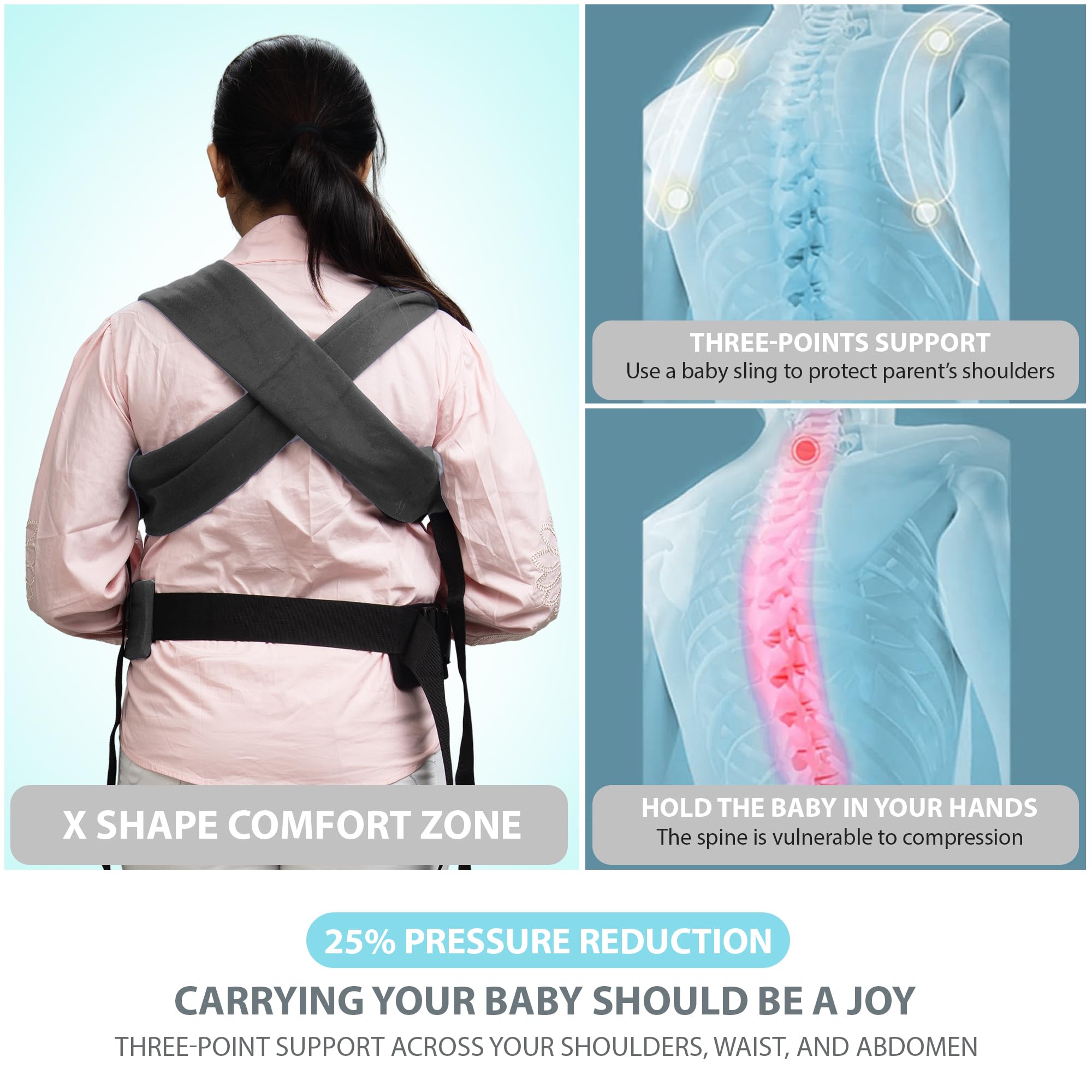 Baybee CozyNest Hip Seat Baby Carrier for New born Baby Carry Bags - Image 3