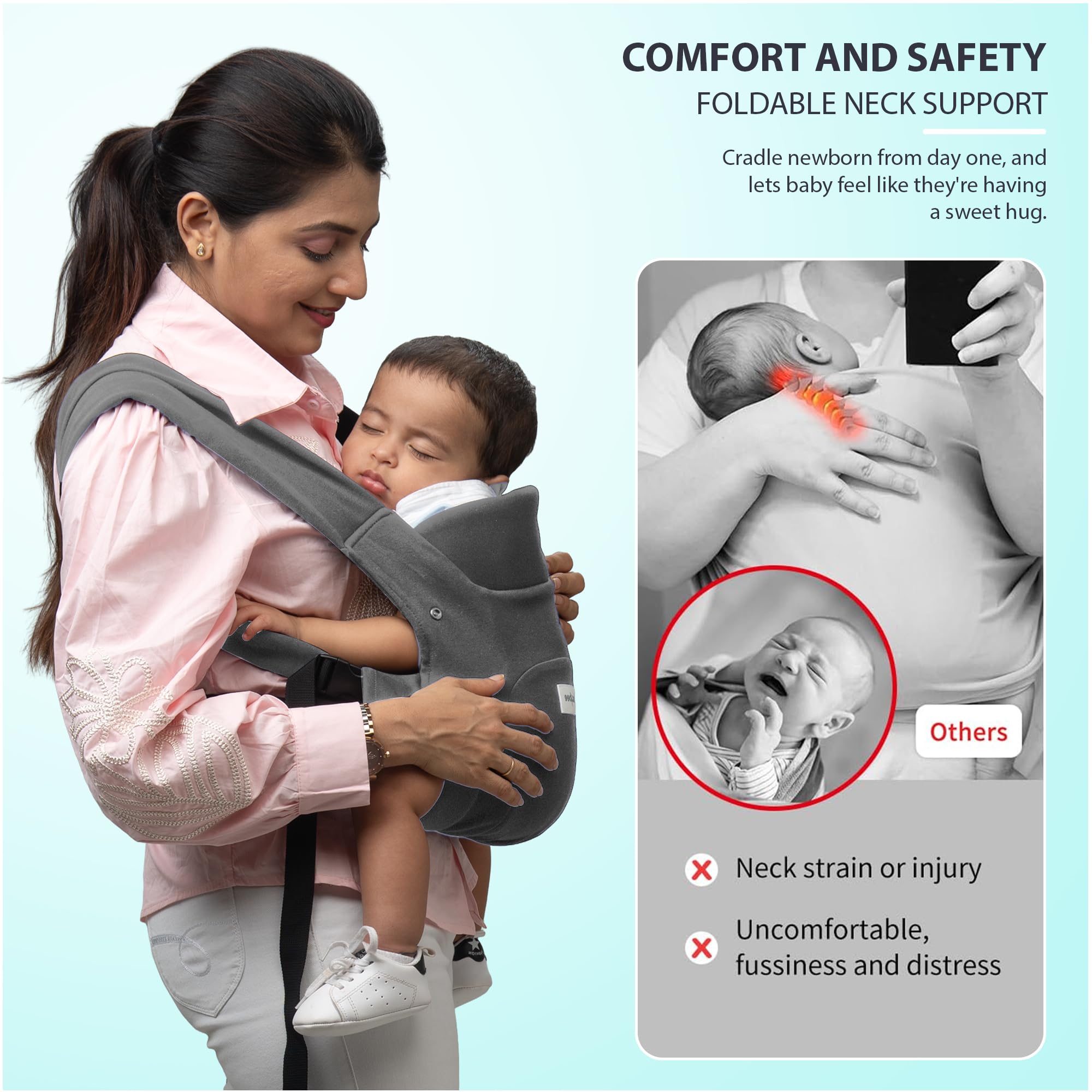 Baybee CozyNest Hip Seat Baby Carrier for New born Baby Carry Bags - Image 4