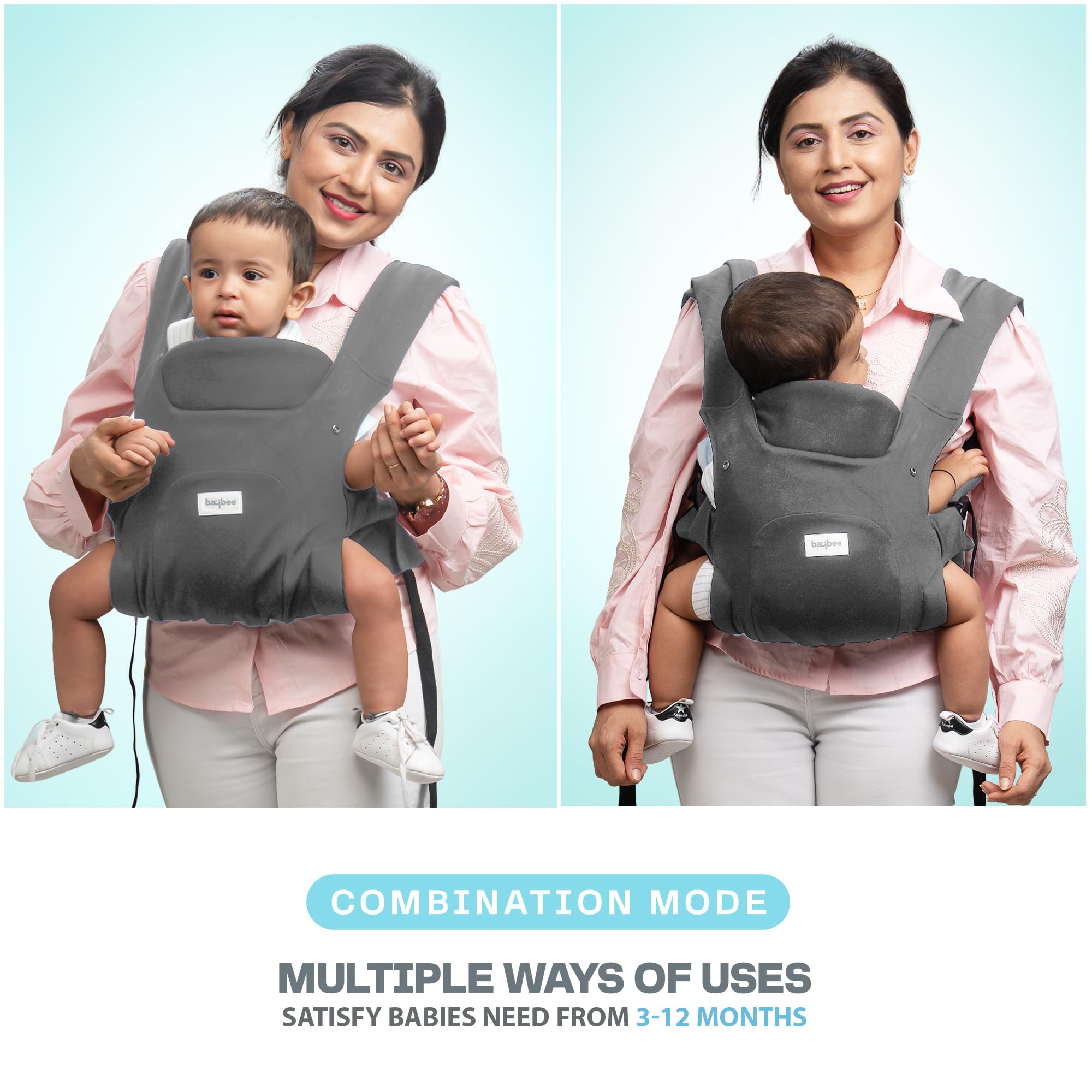 Baybee CozyNest Hip Seat Baby Carrier for New born Baby Carry Bags - Image 7
