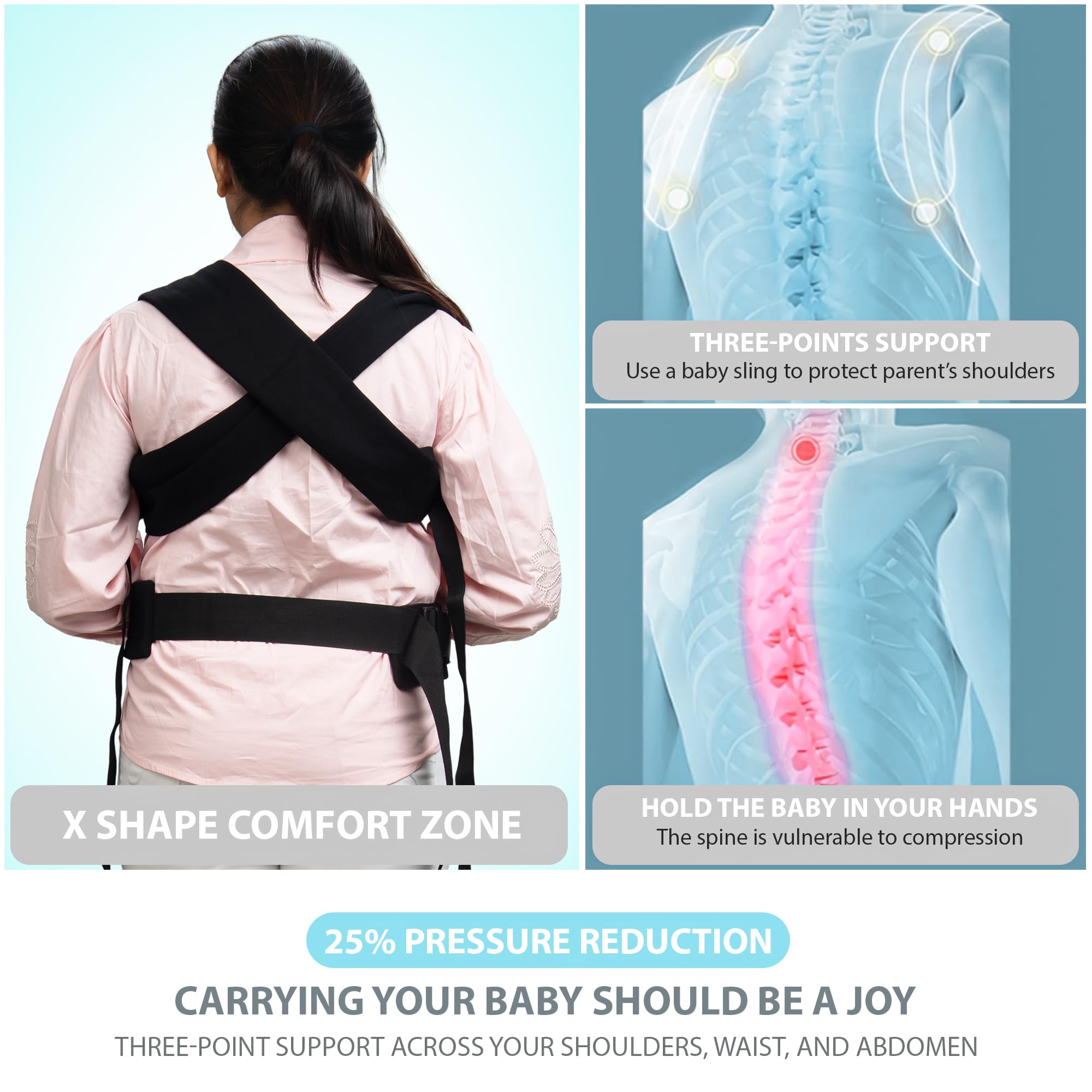 Baybee CozyNest Hip Seat Baby Carrier for New born Baby Carry Bags - Image 10