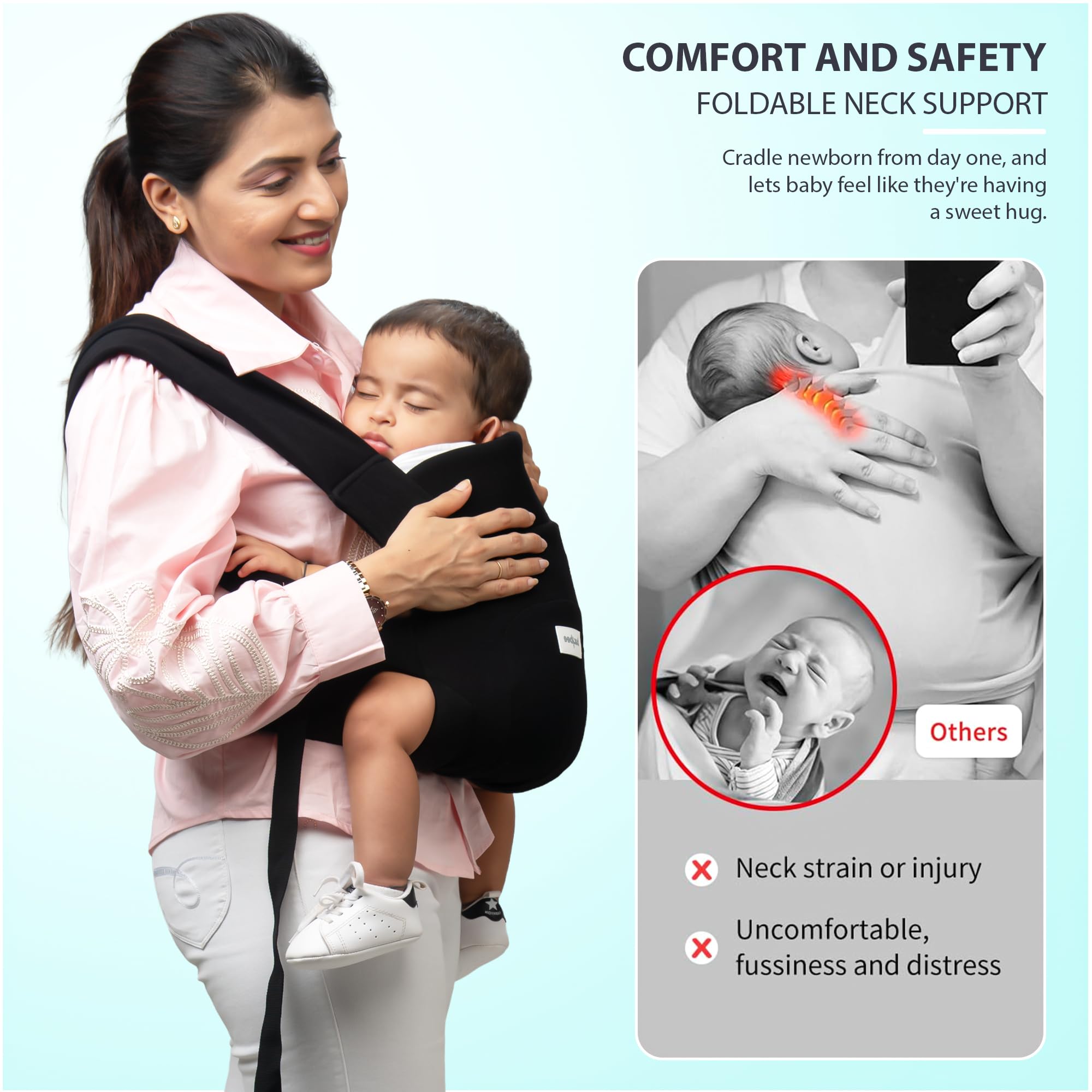 Baybee CozyNest Hip Seat Baby Carrier for New born Baby Carry Bags - Image 11