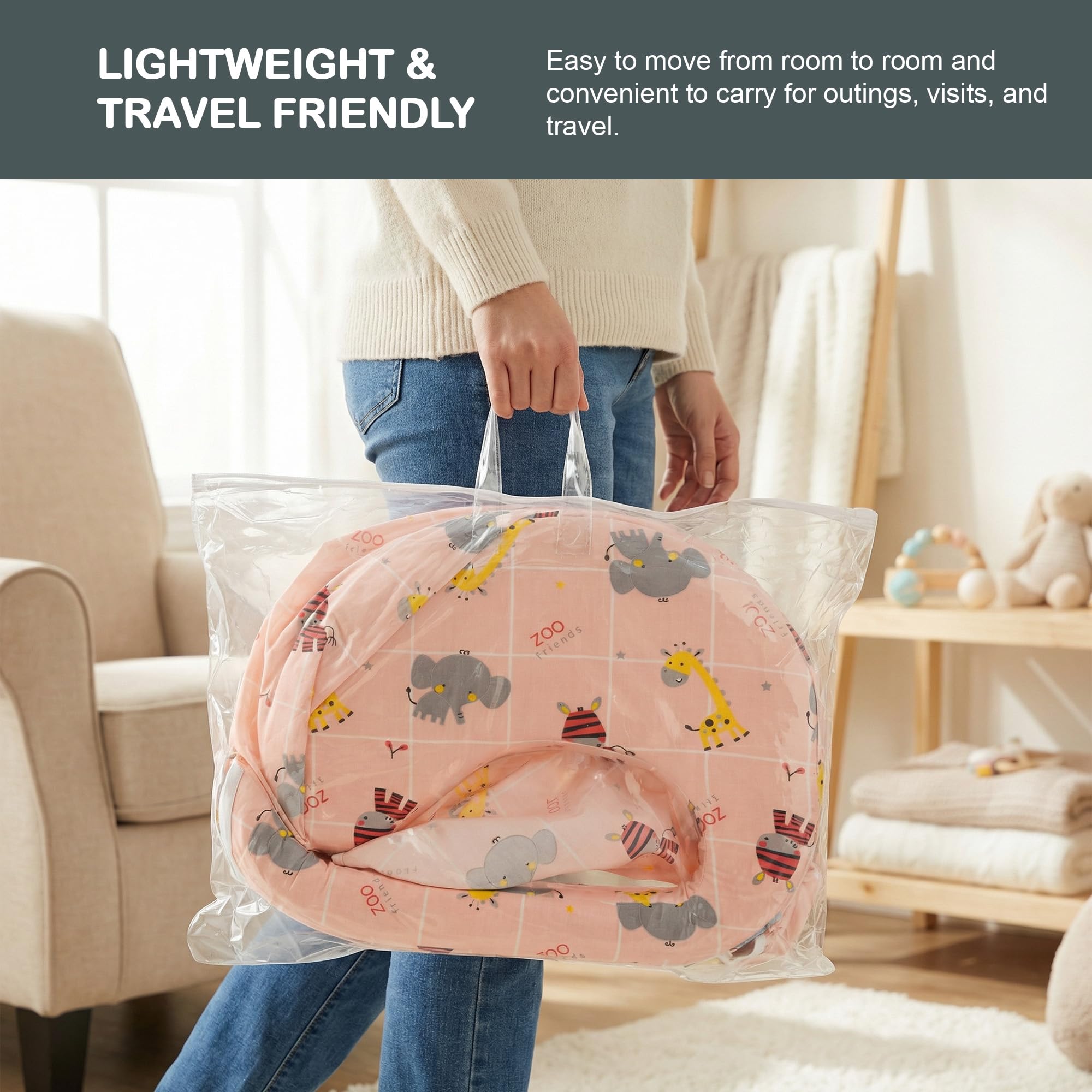 Baybee Feeding Pillow for New Born Baby - Image 6
