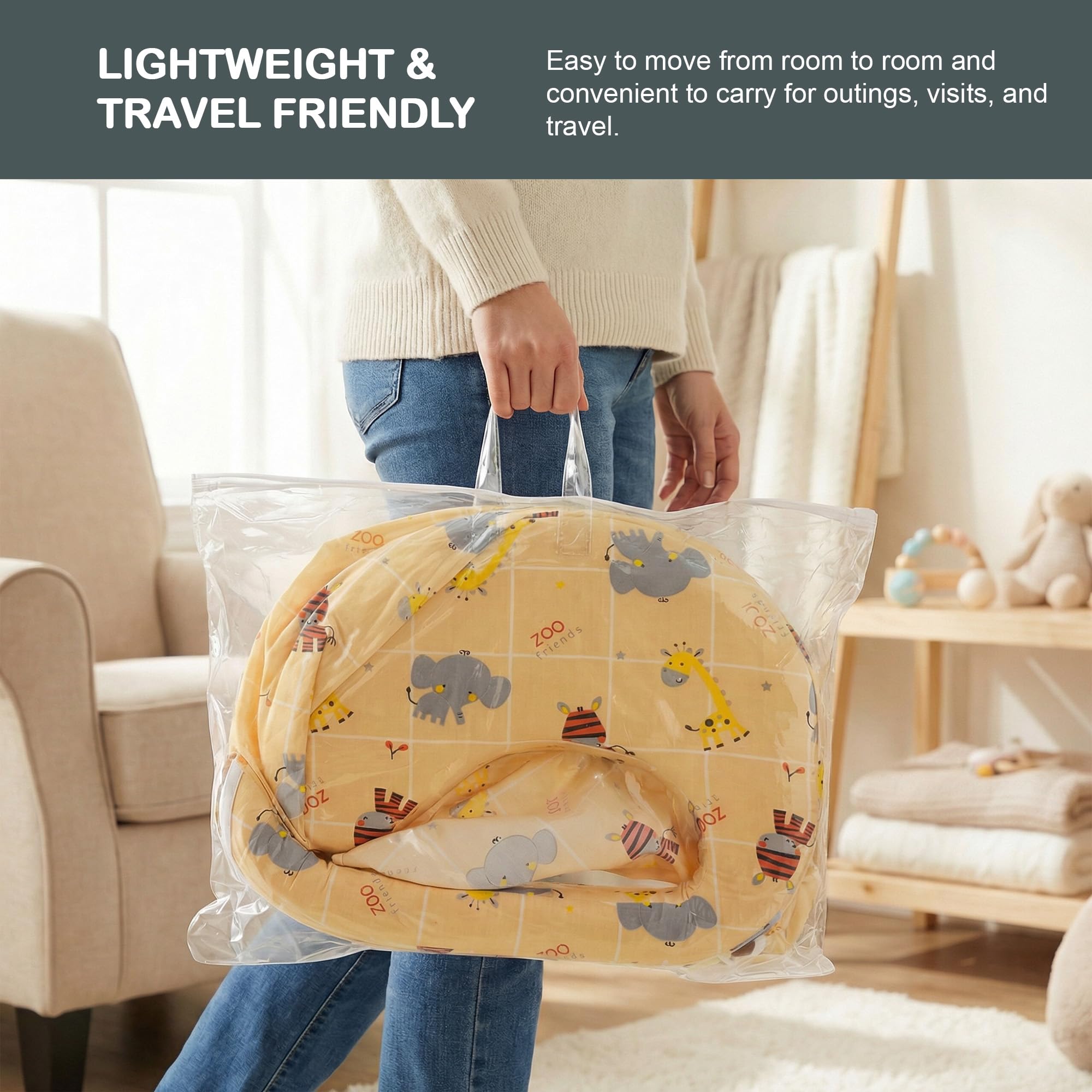 Baybee Feeding Pillow for New Born Baby - Image 11