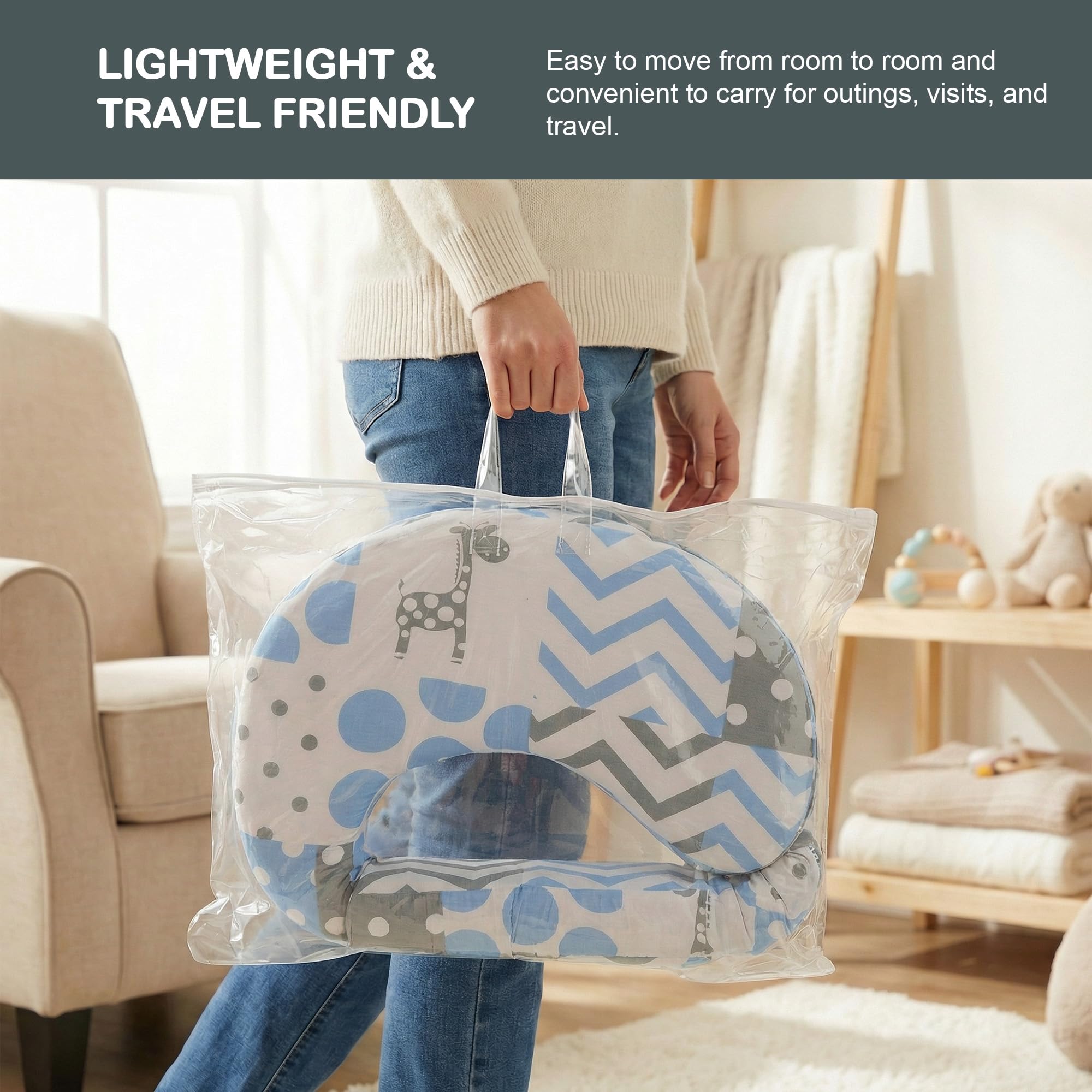 Baybee Feeding Pillow for New Born Baby - Image 19
