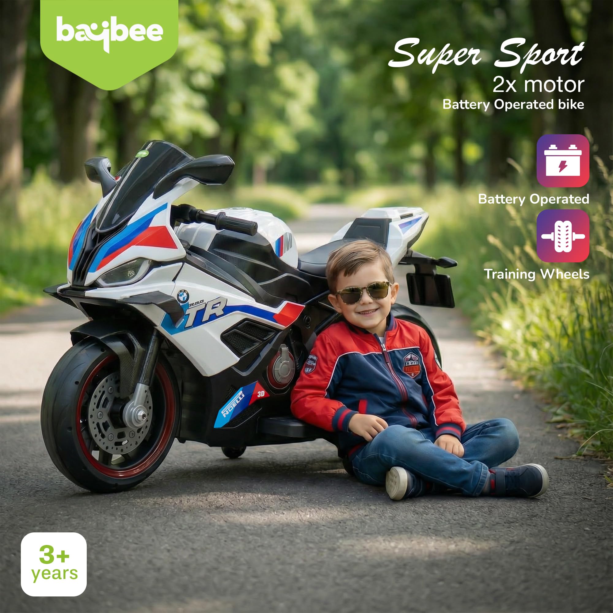 Baybee BTR Baby Battery Operated Bike for Kids - Image 2