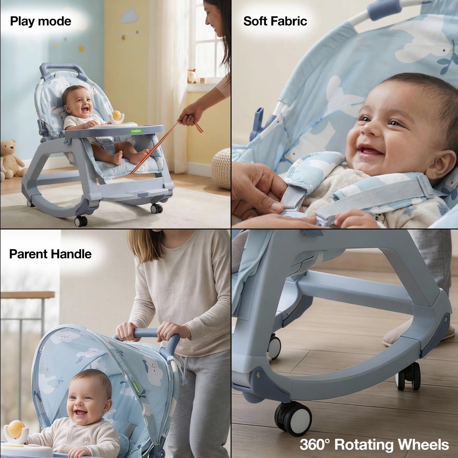 Baybee 5 in 1 Baby Rocking Chair for Kids - Image 5