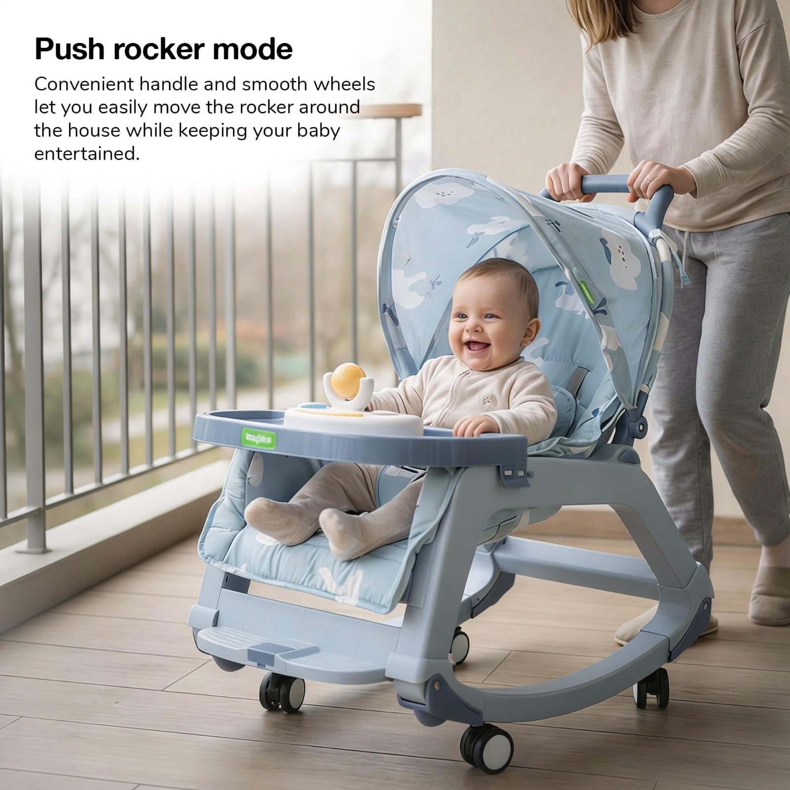 Baybee 5 in 1 Baby Rocking Chair for Kids - Image 14