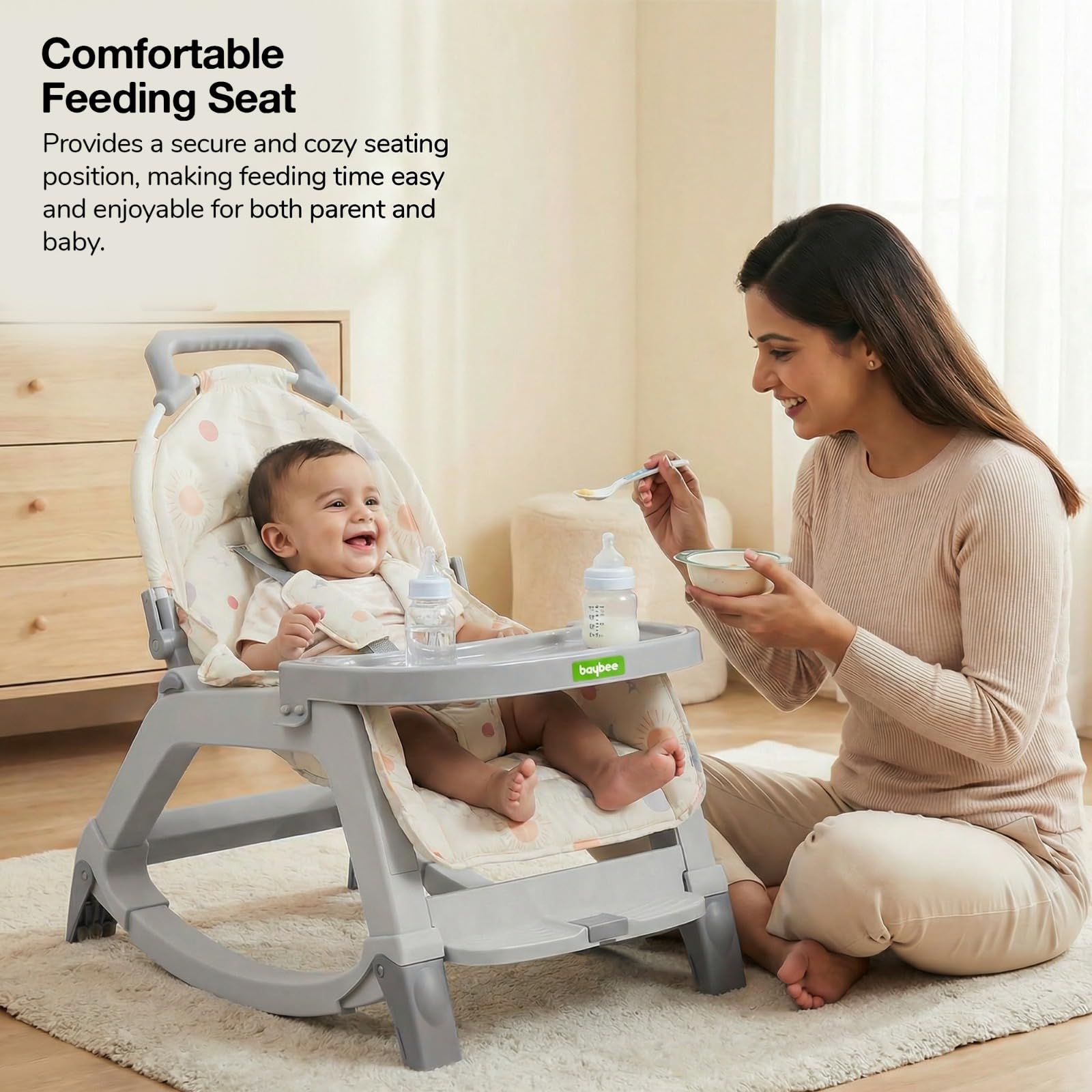 Baybee 5 in 1 Baby Rocking Chair for Kids - Image 16
