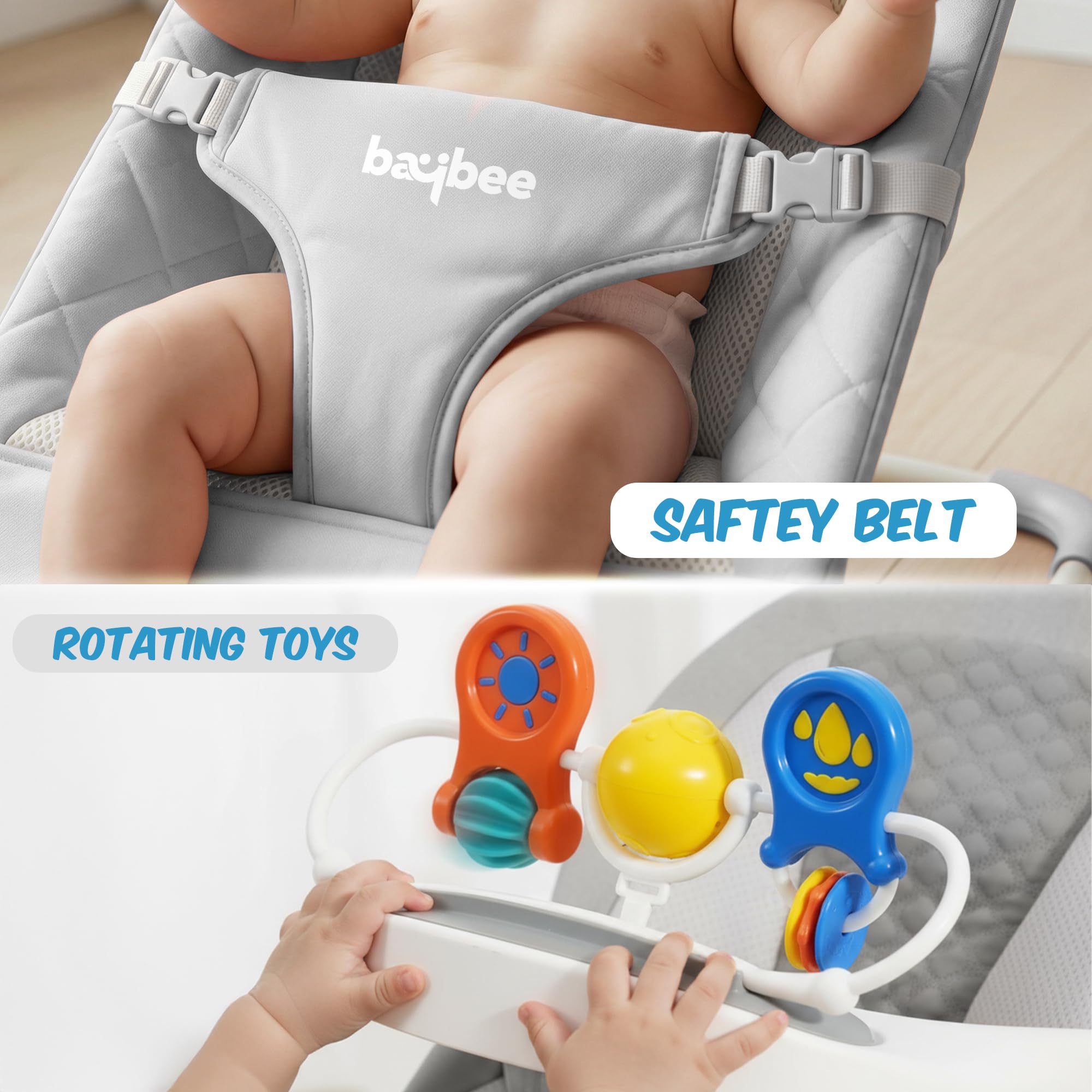 Baybee Nestra Rocker for Baby Bouncer with Music - Image 14