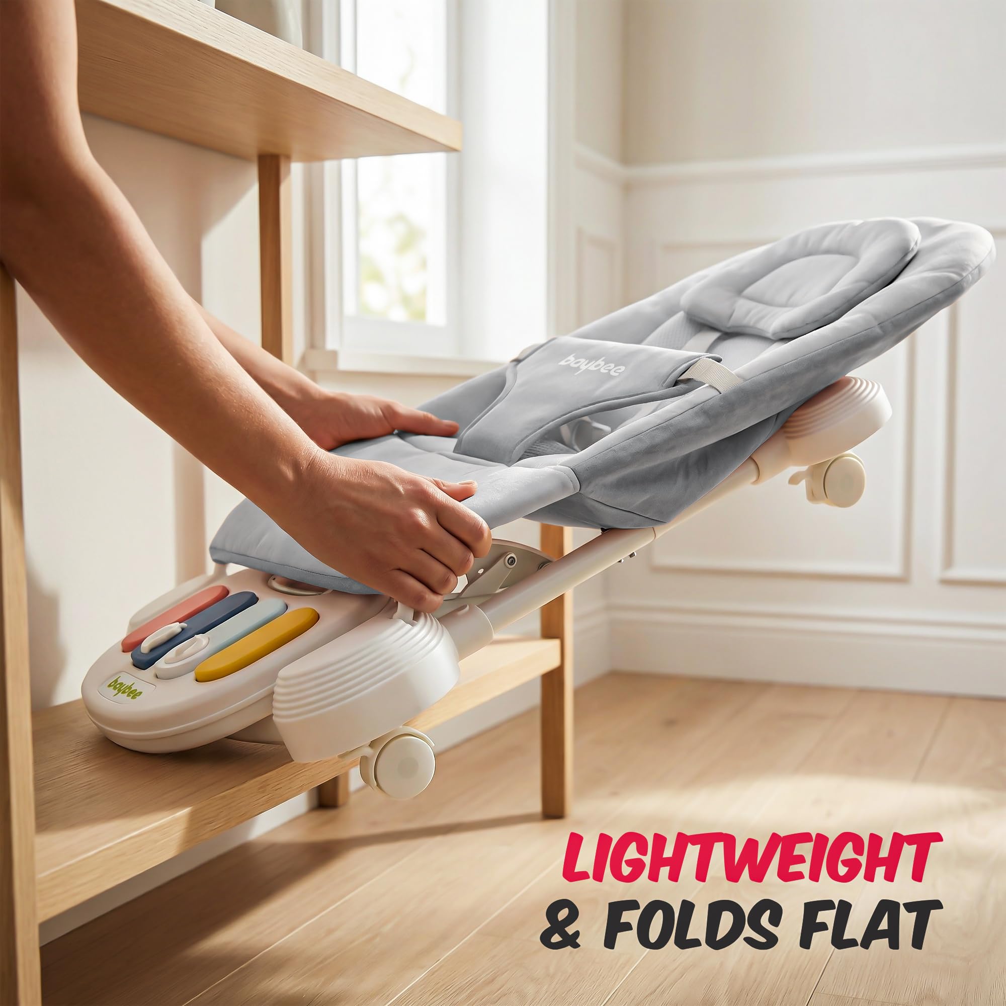 Baybee Nestra Rocker for Baby Bouncer with Music - Image 18