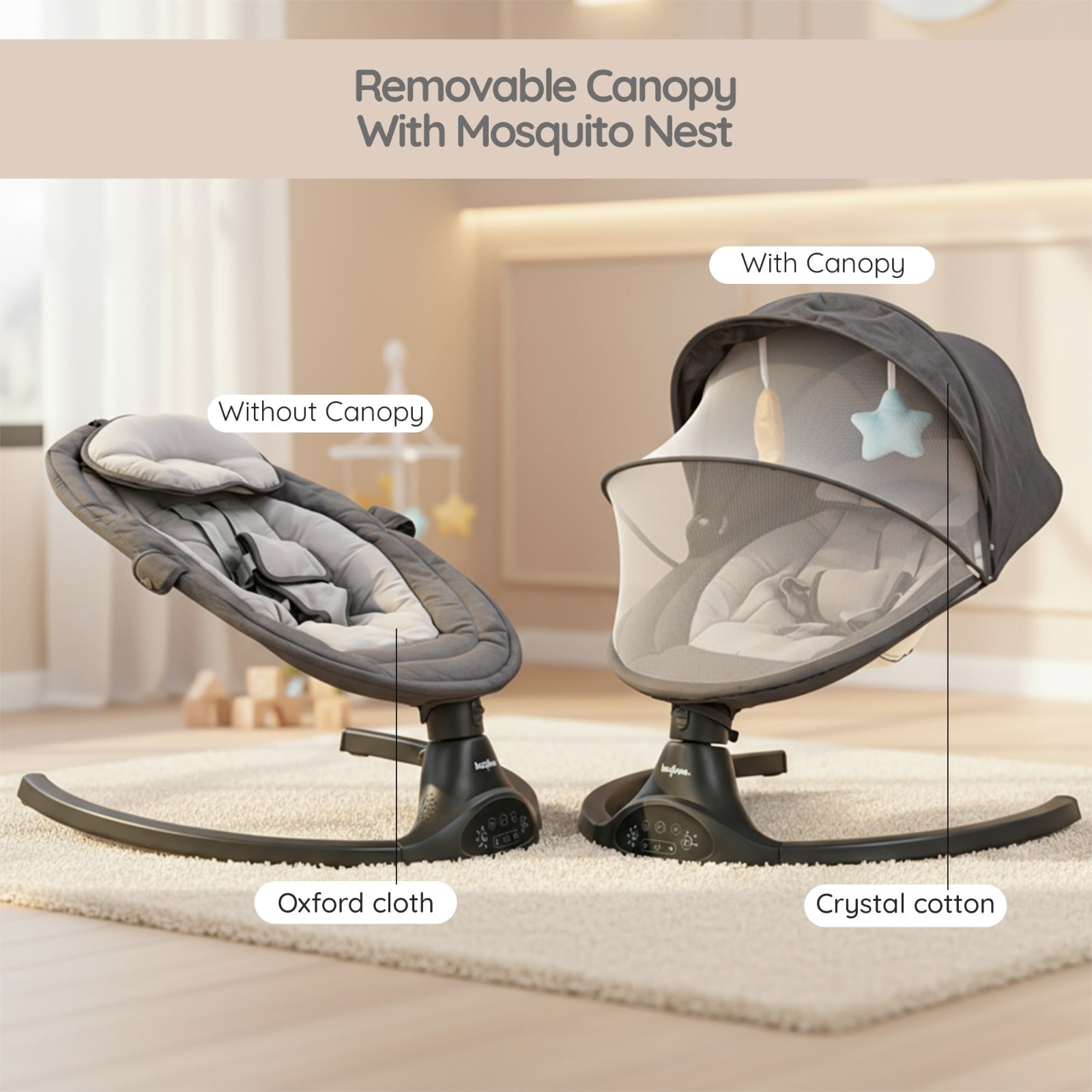 Baybee Automatic Electric Baby Swing Cradle - Image 4
