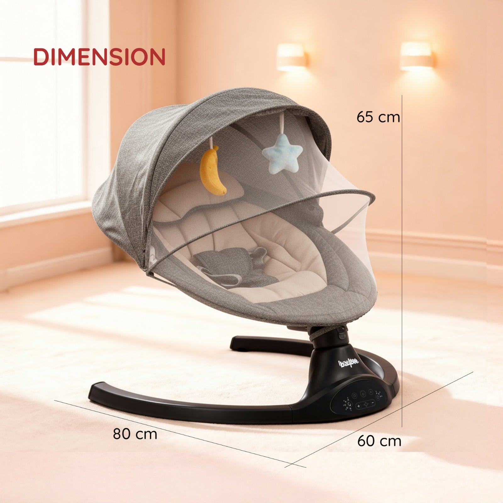 Baybee Automatic Electric Baby Swing Cradle - Image 8