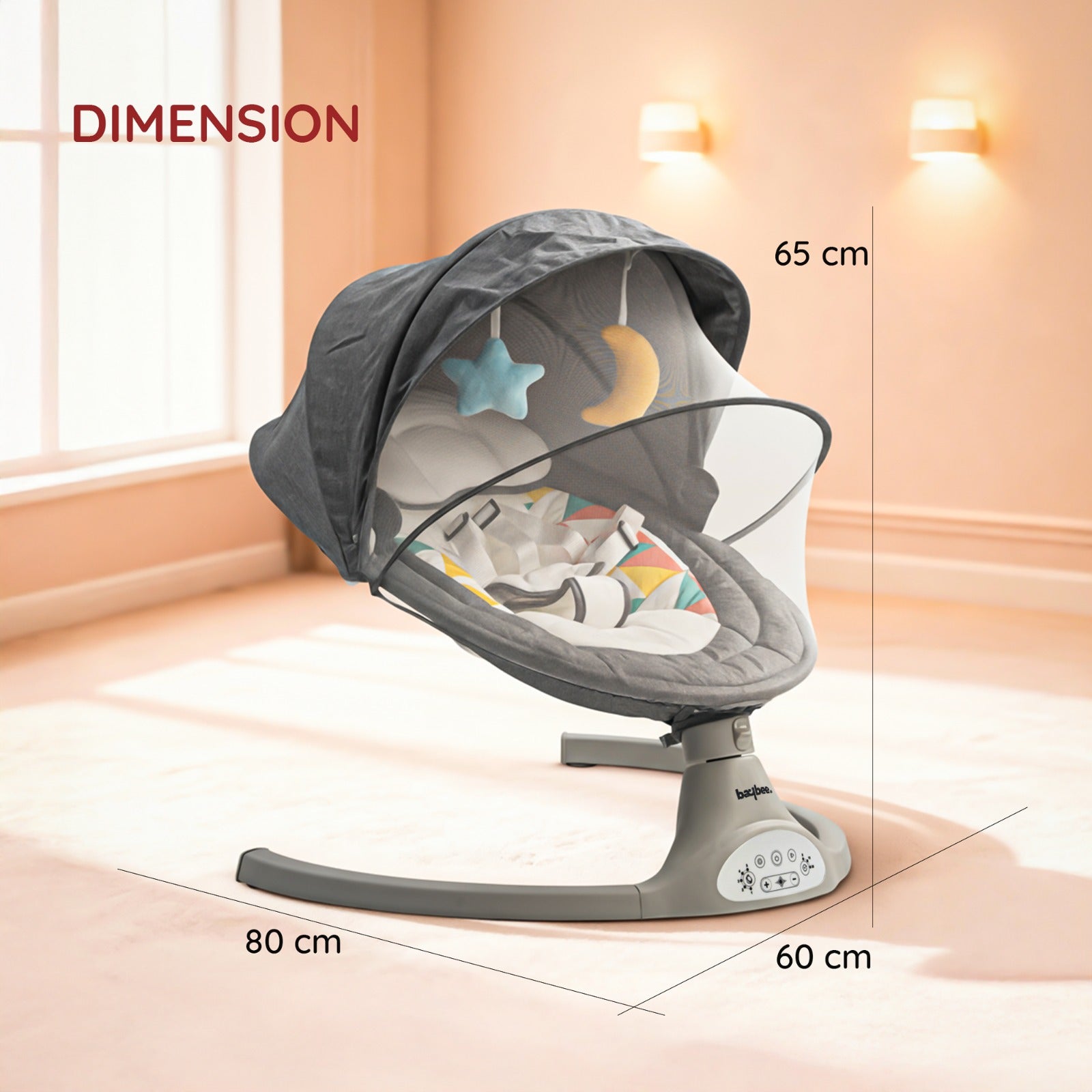 Baybee Automatic Electric Baby Swing Cradle - Image 24
