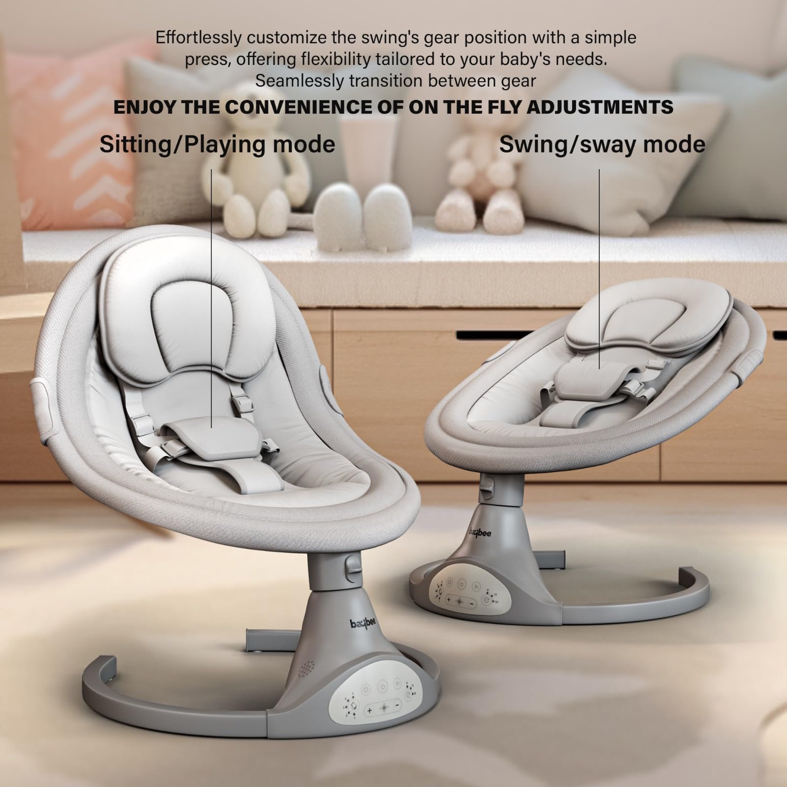 Baybee Automatic Electric Baby Swing Cradle - Image 29