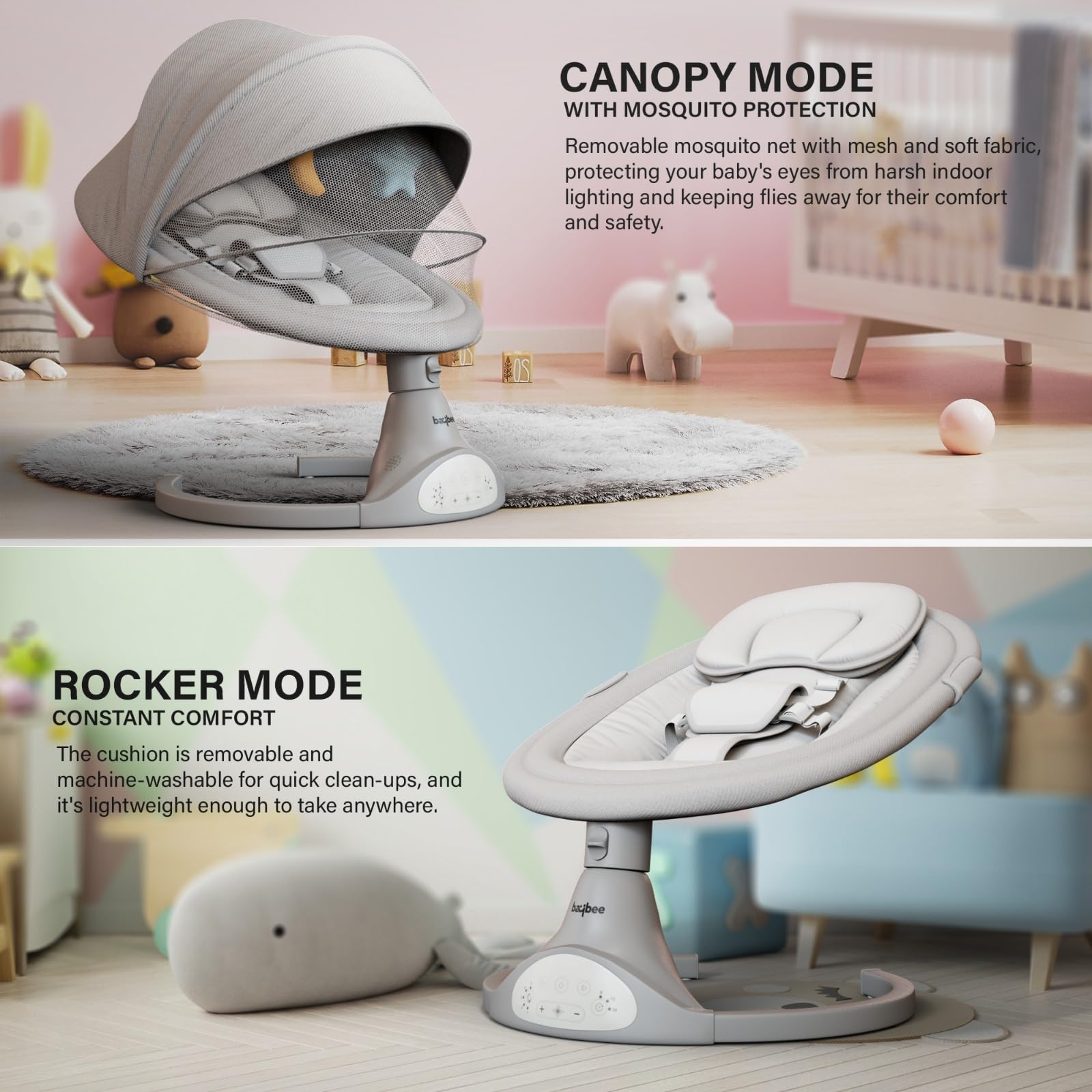 Baybee Automatic Electric Baby Swing Cradle - Image 30