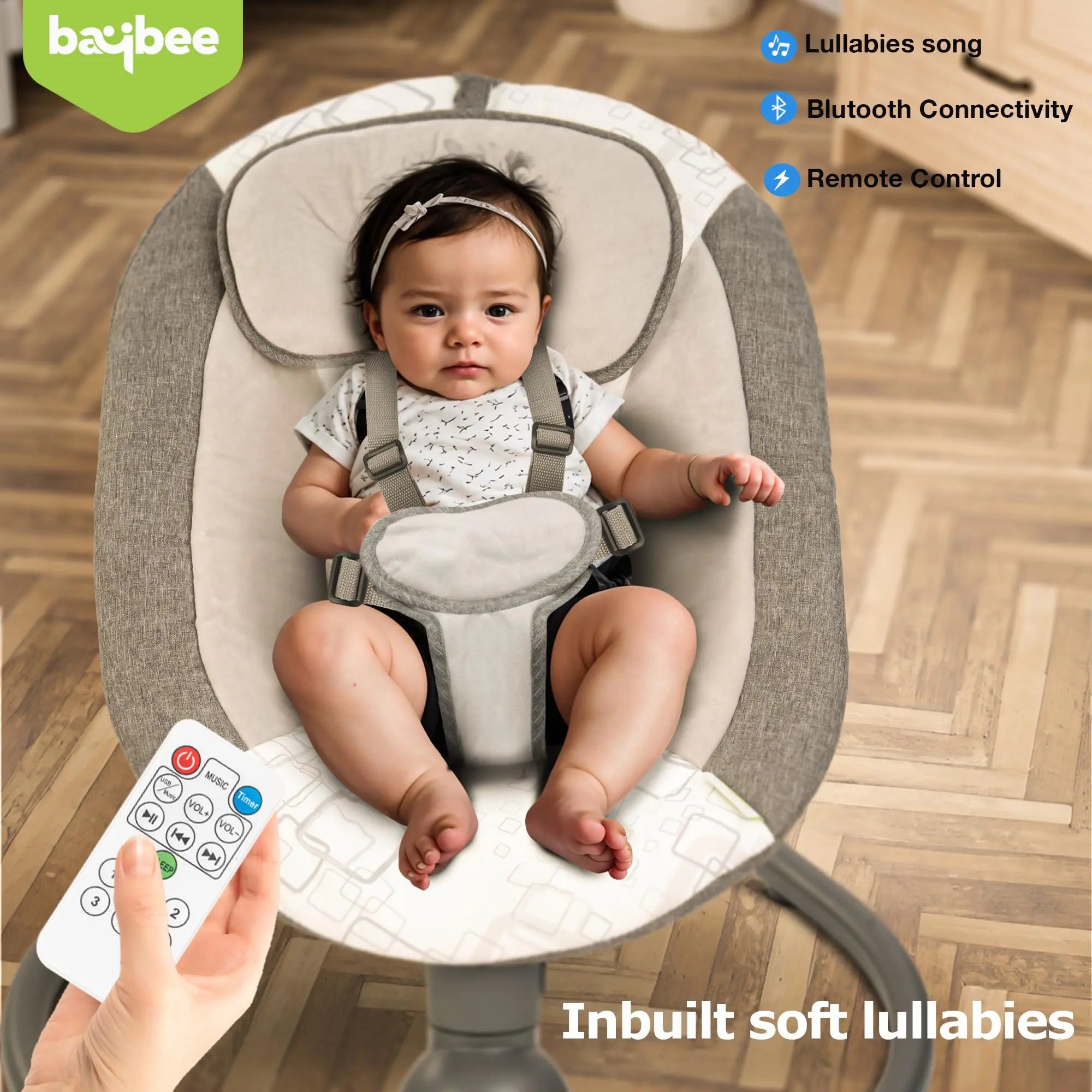 Baybee Electric Automatic Swing Cradle for New Born Baby - Image 16