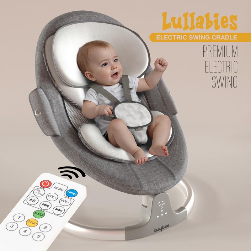 Baybee Lullabies Automatic Electric Baby Swing Cradle - Image 11