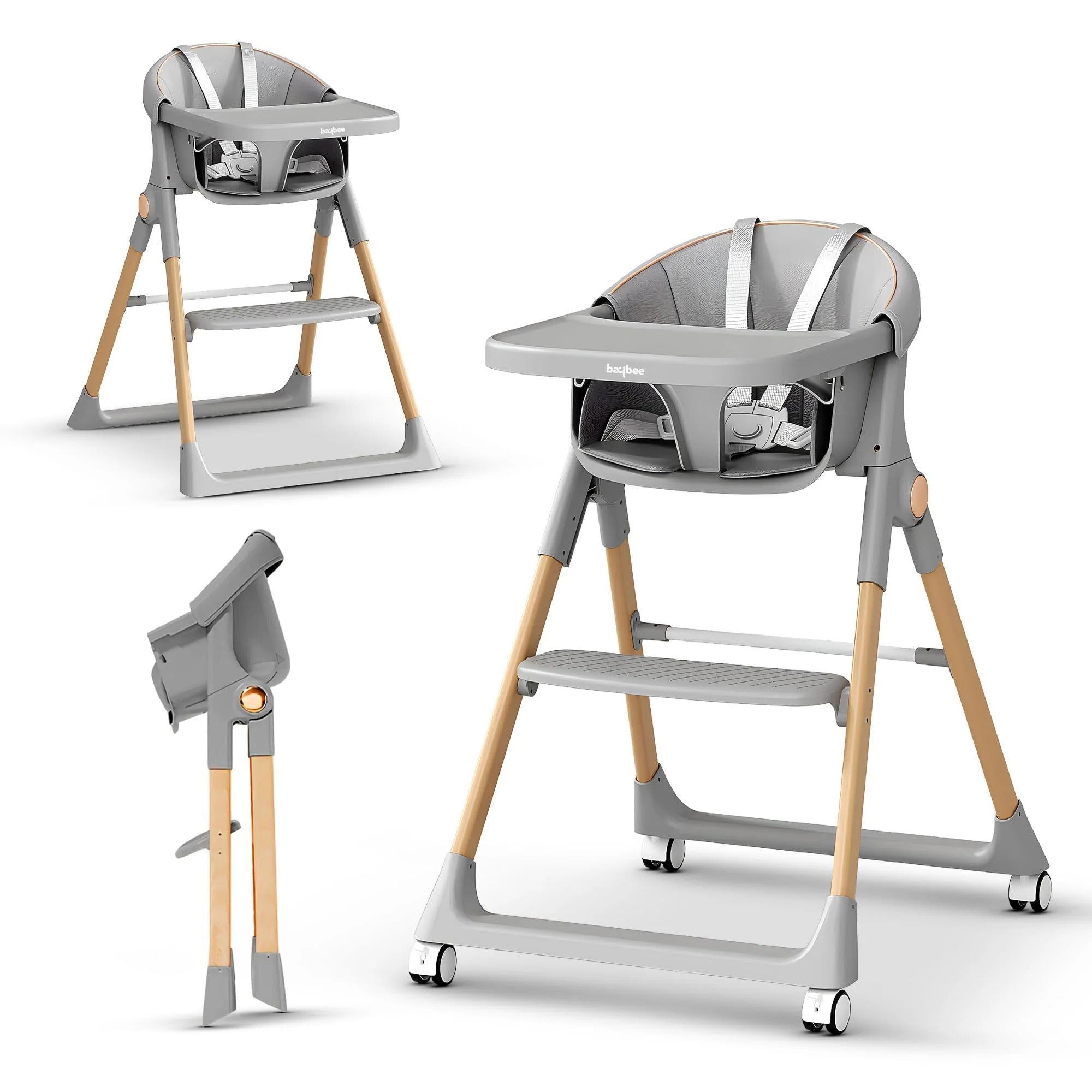 Baybee_3-in-1_Convertible_High_Chair_for_Kids_01 Baybee 3-in-1 Convertible High Chair for Kids - Image 1