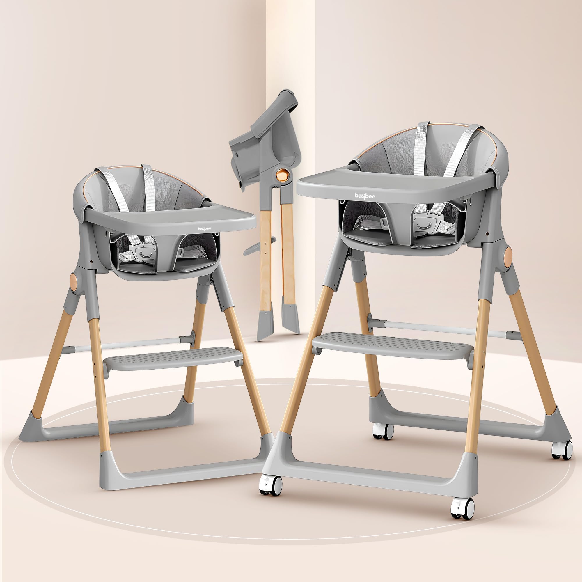 Baybee 3-in-1 Convertible High Chair for Kids - Image 2