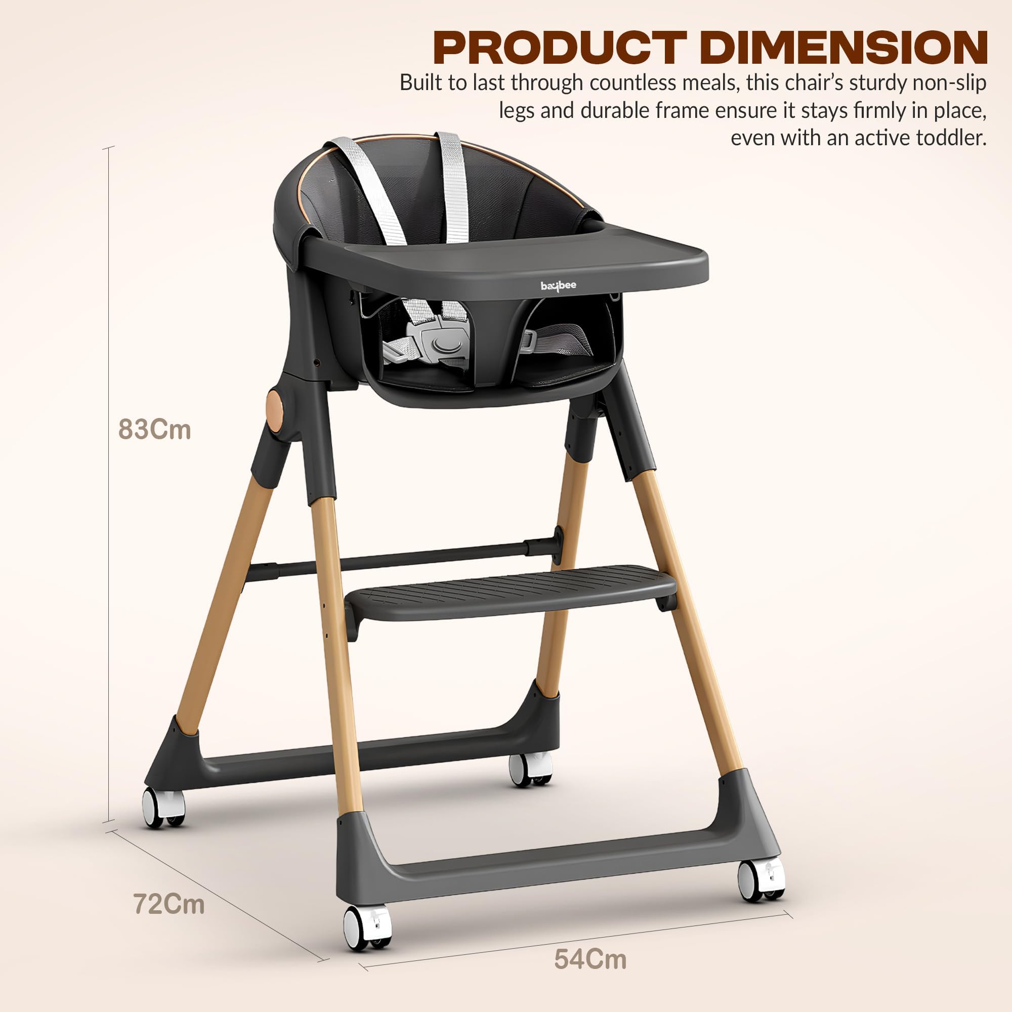 Baybee 3-in-1 Convertible High Chair for Kids - Image 15