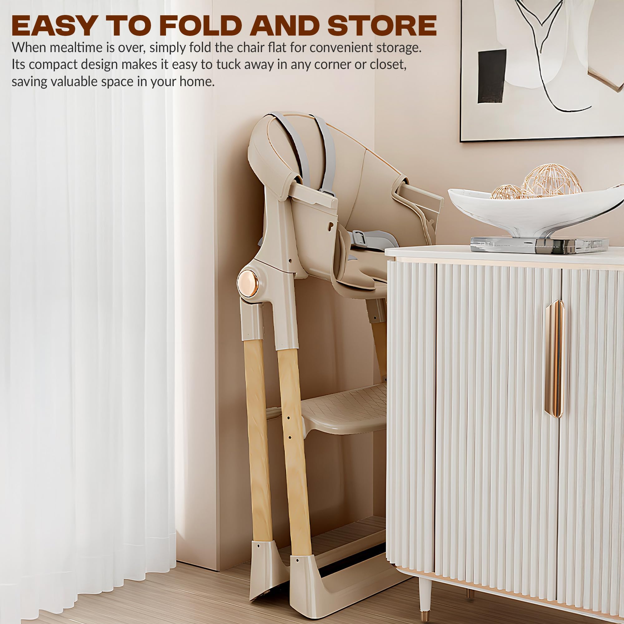Baybee 3-in-1 Convertible High Chair for Kids - Image 27