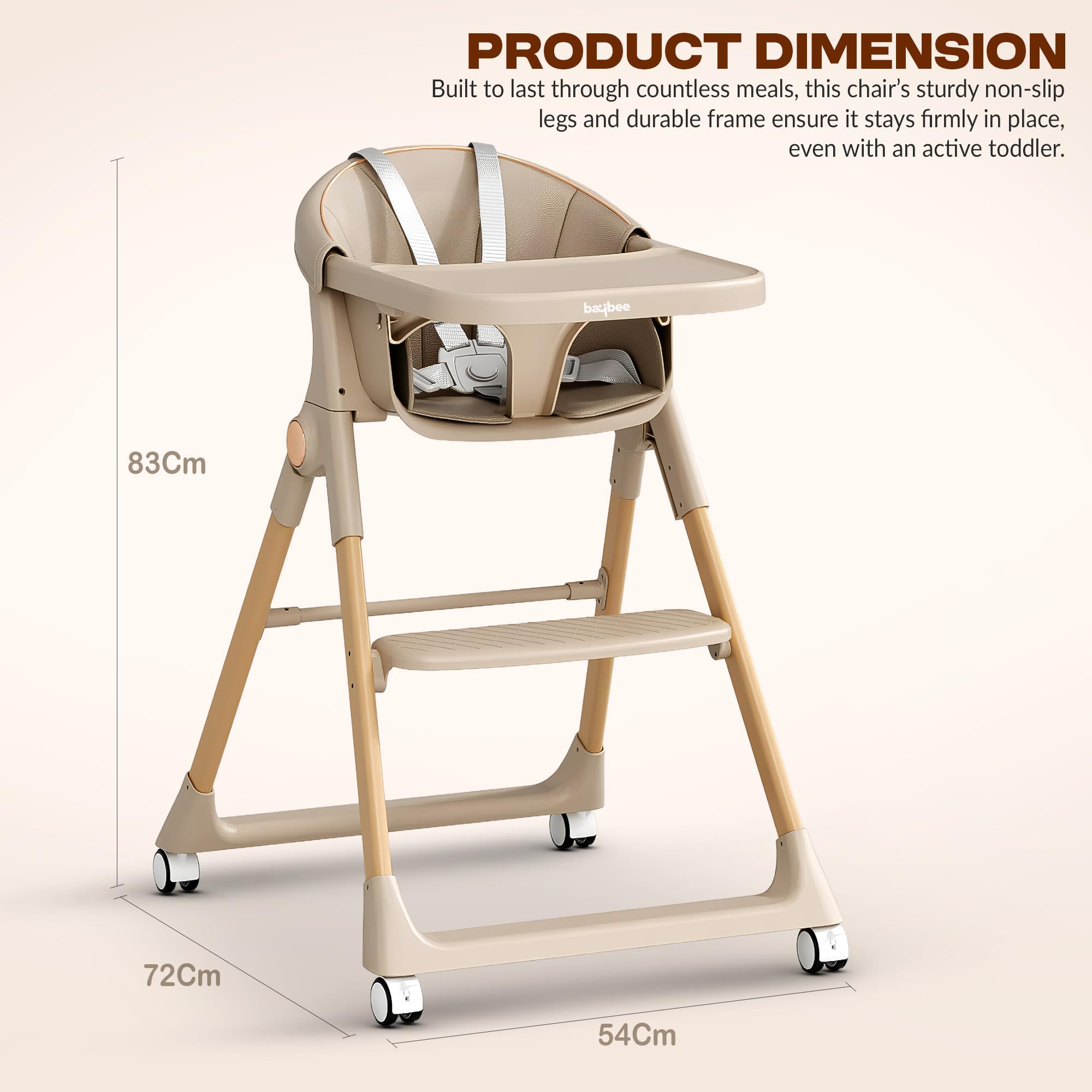 Baybee 3-in-1 Convertible High Chair for Kids - Image 31