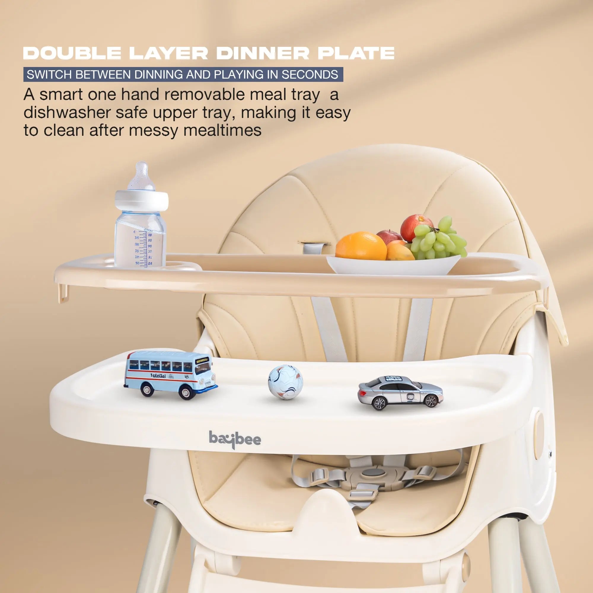 Baybee 4 in 1 Convertible High Chair for Kids - Image 4