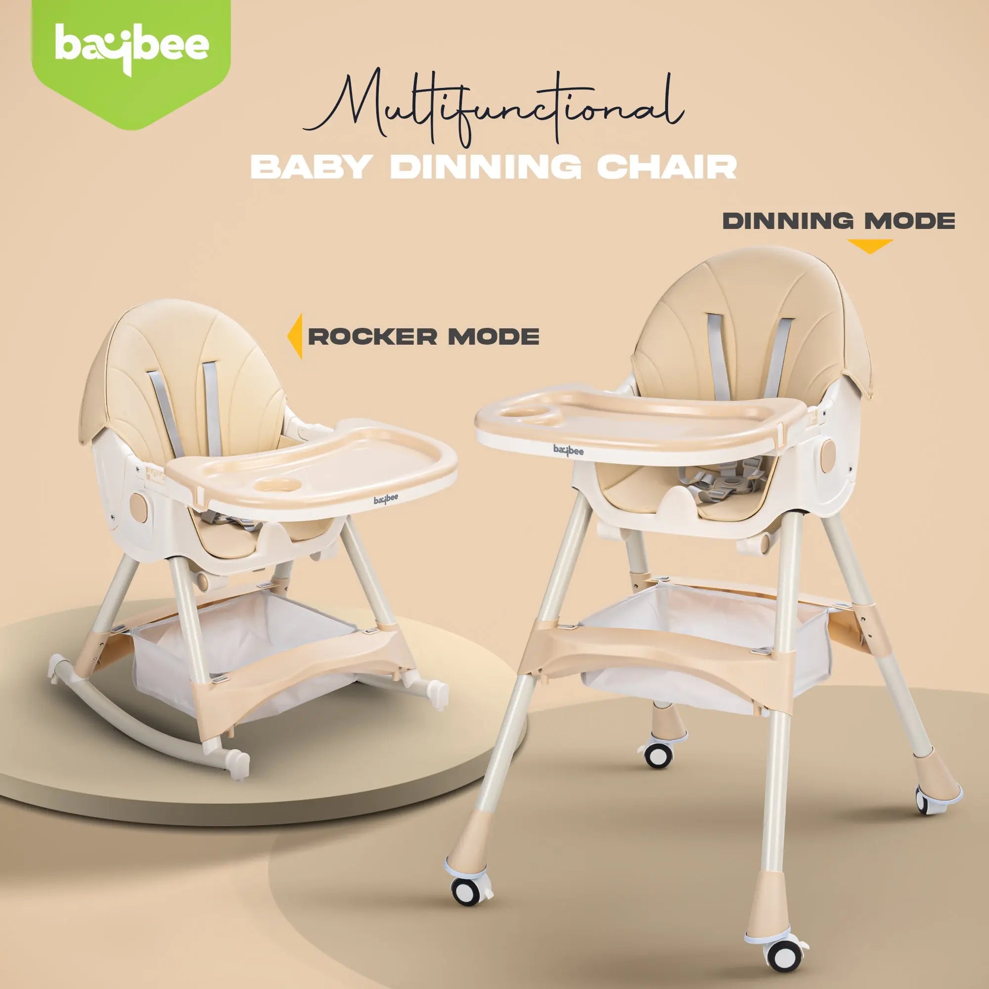Baybee 4 in 1 Convertible High Chair for Kids - Image 7
