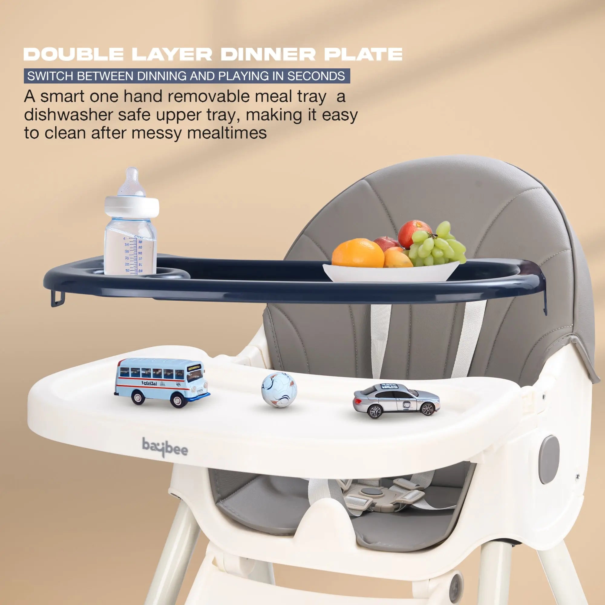 Baybee 4 in 1 Convertible High Chair for Kids - Image 11