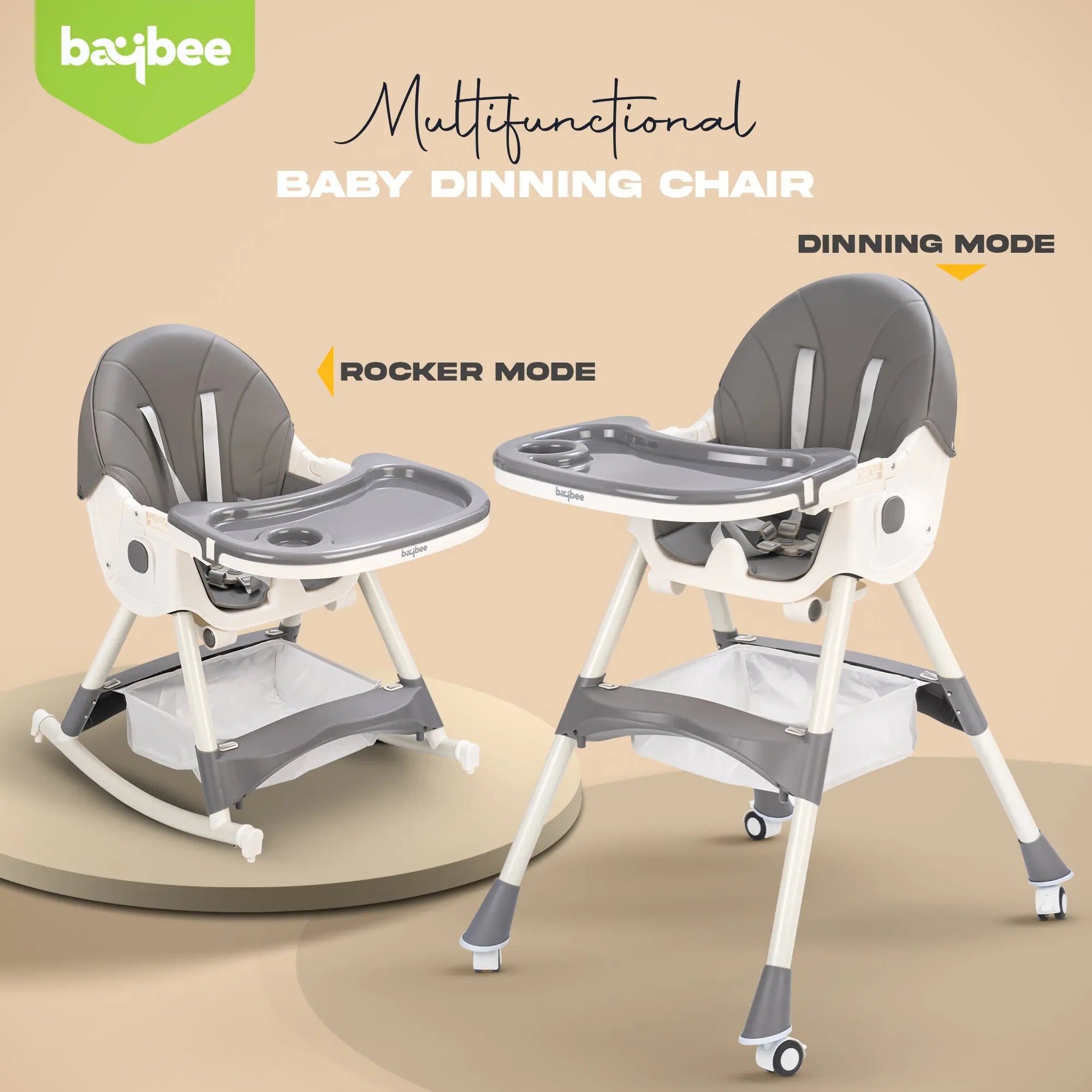 Baybee 4 in 1 Convertible High Chair for Kids - Image 14