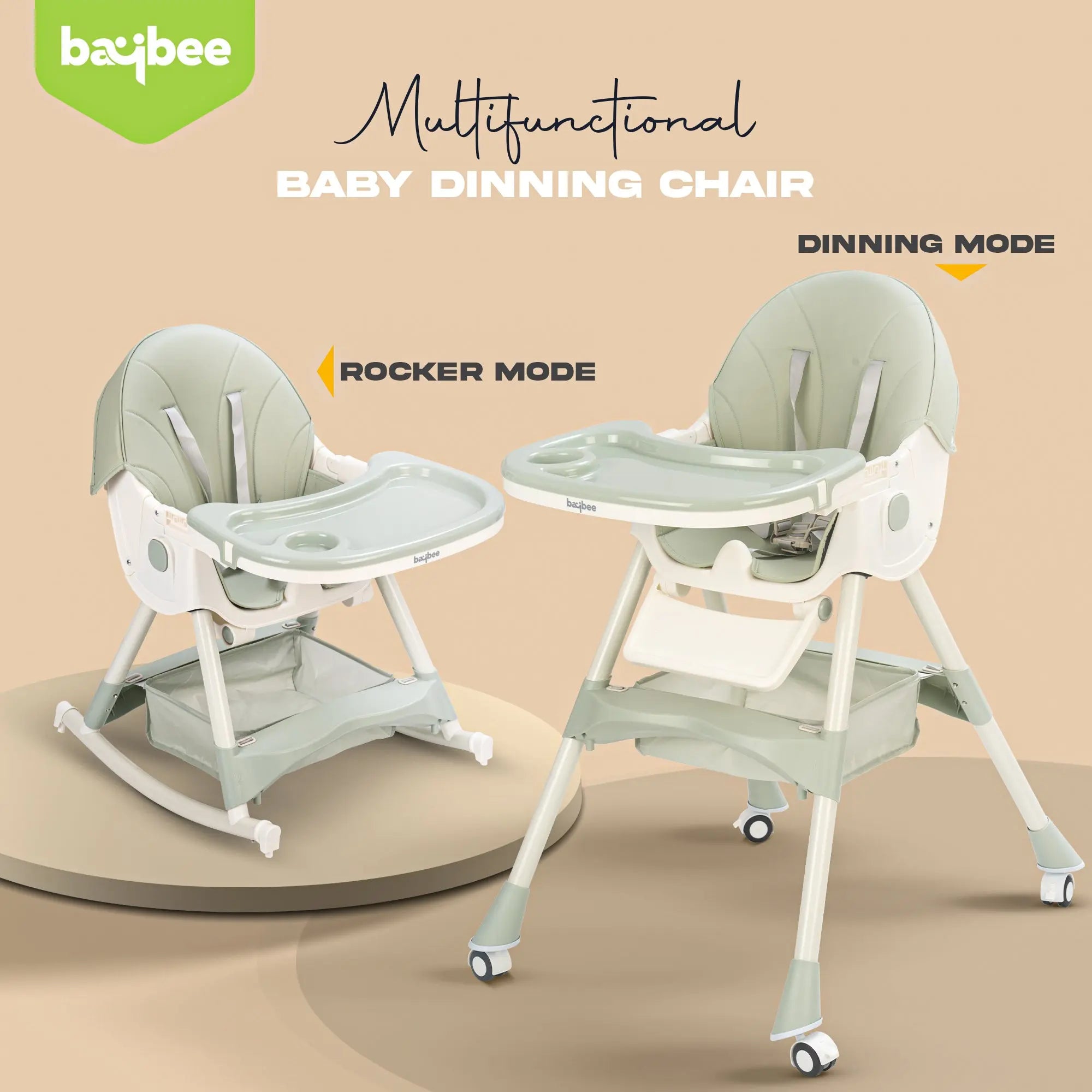 Baybee 4 in 1 Convertible High Chair for Kids - Image 21