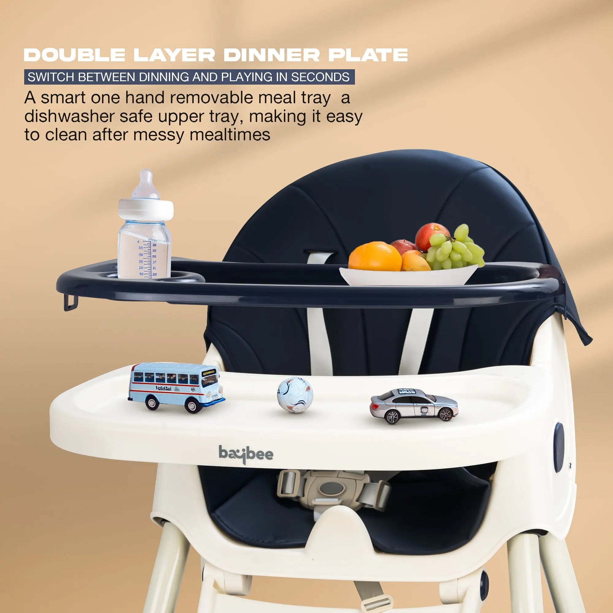 Baybee 4 in 1 Convertible High Chair for Kids - Image 25