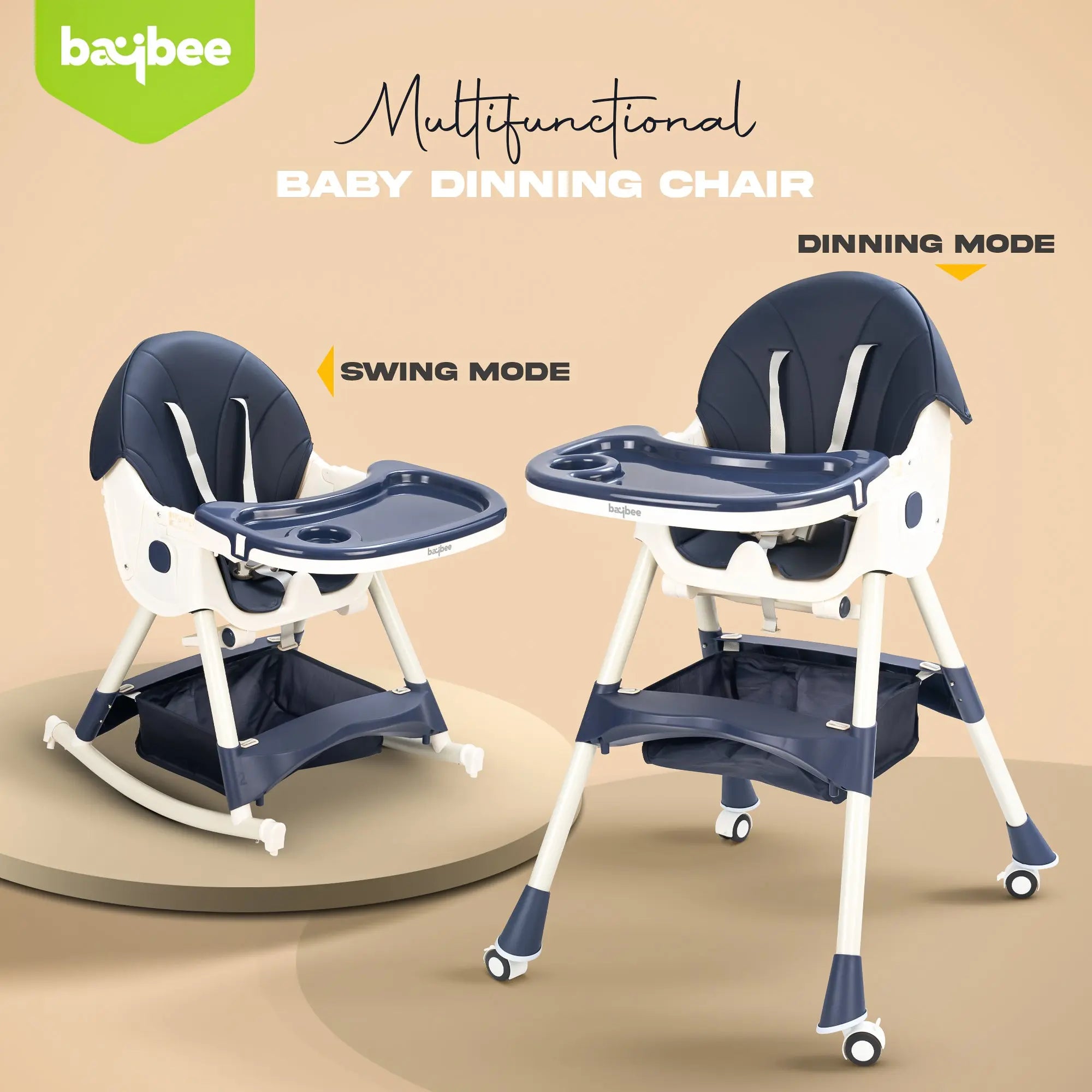 Baybee 4 in 1 Convertible High Chair for Kids - Image 28