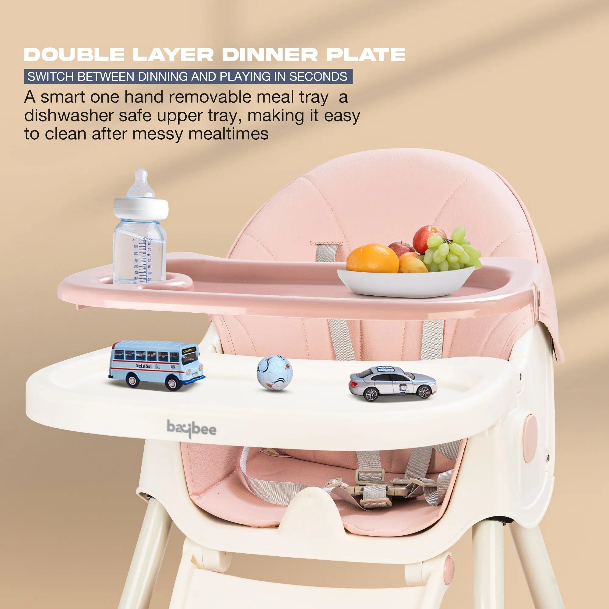 Baybee 4 in 1 Convertible High Chair for Kids - Image 32