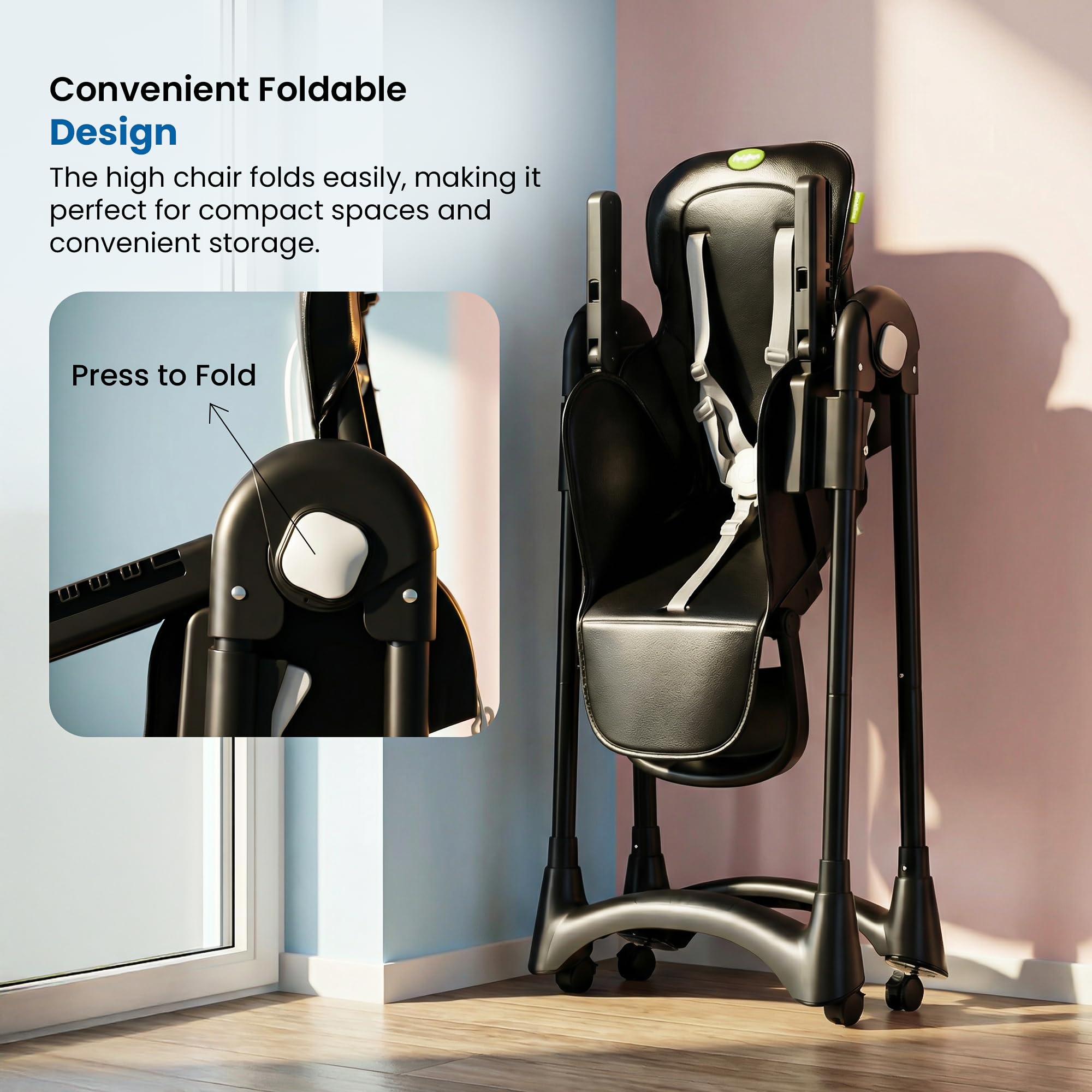 Baybee High Chair for Baby Adjustable Feeding Chair - Image 5