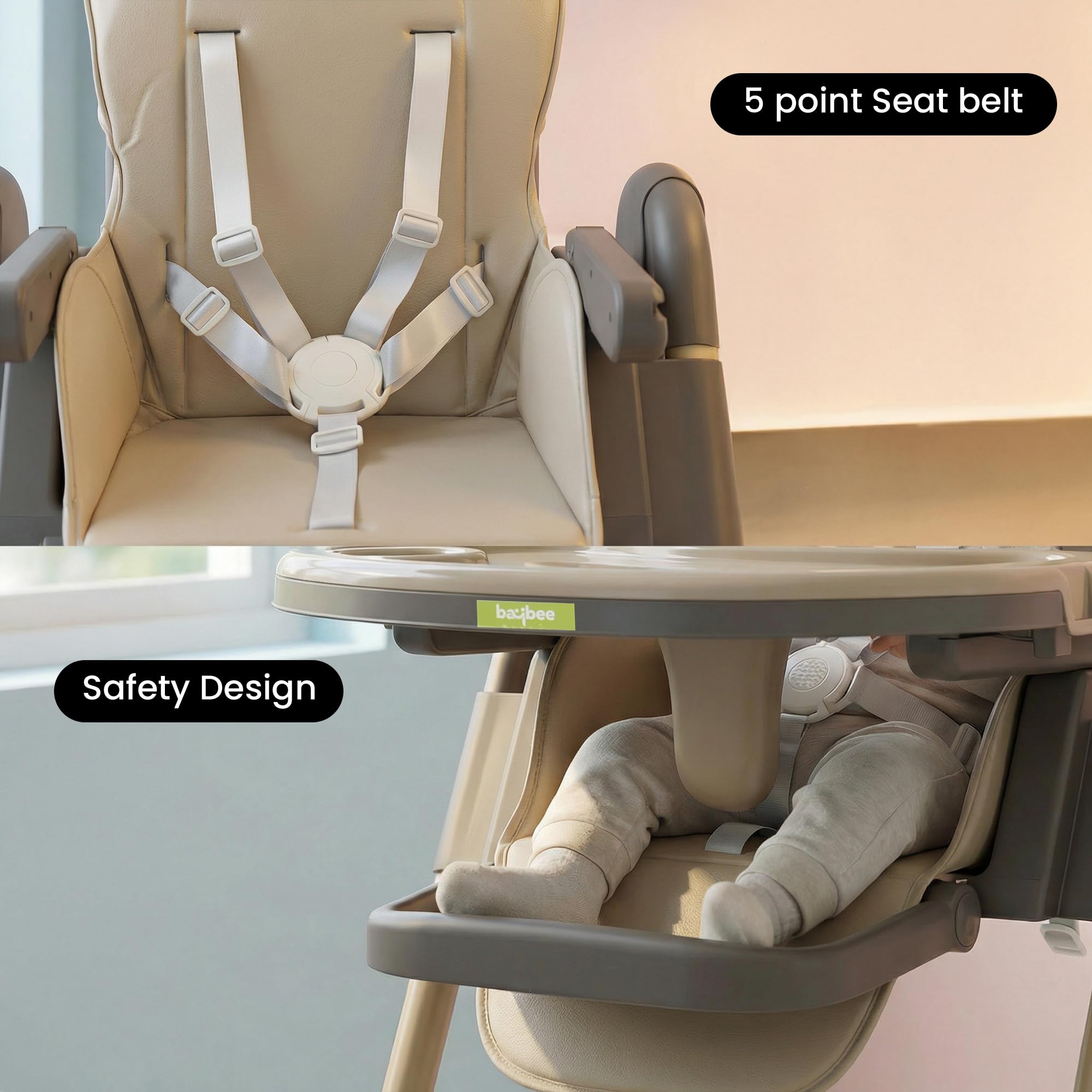 Baybee High Chair for Baby Adjustable Feeding Chair - Image 12
